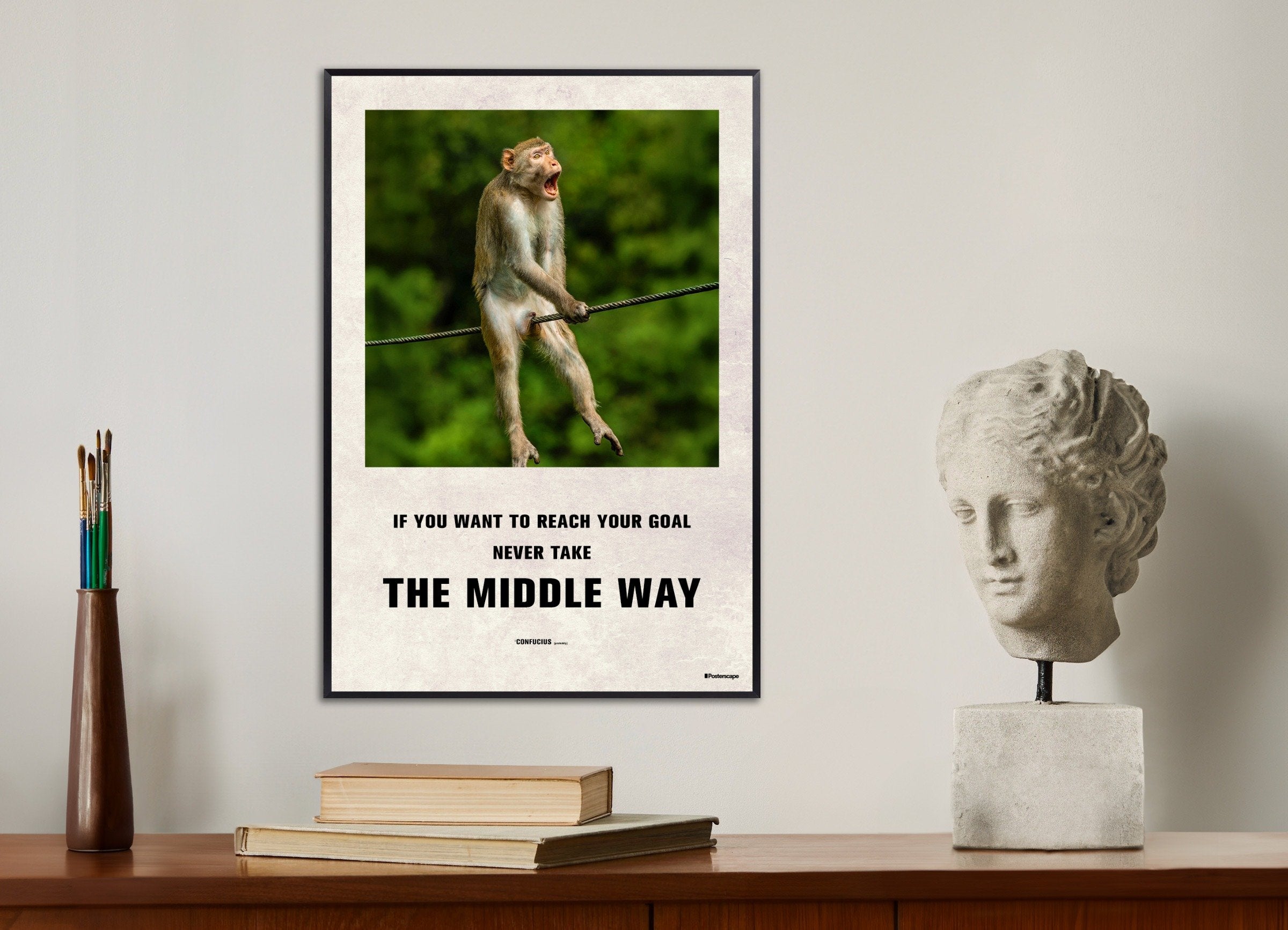 Poster of The Middle Way - Poster, with metal frame