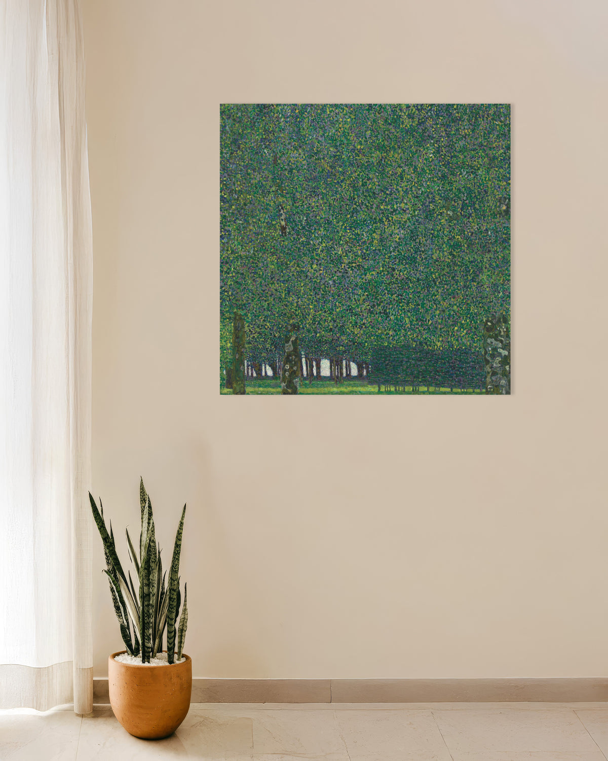 Poster of The Park (ca. 1910–1911) by Gustav Klimt