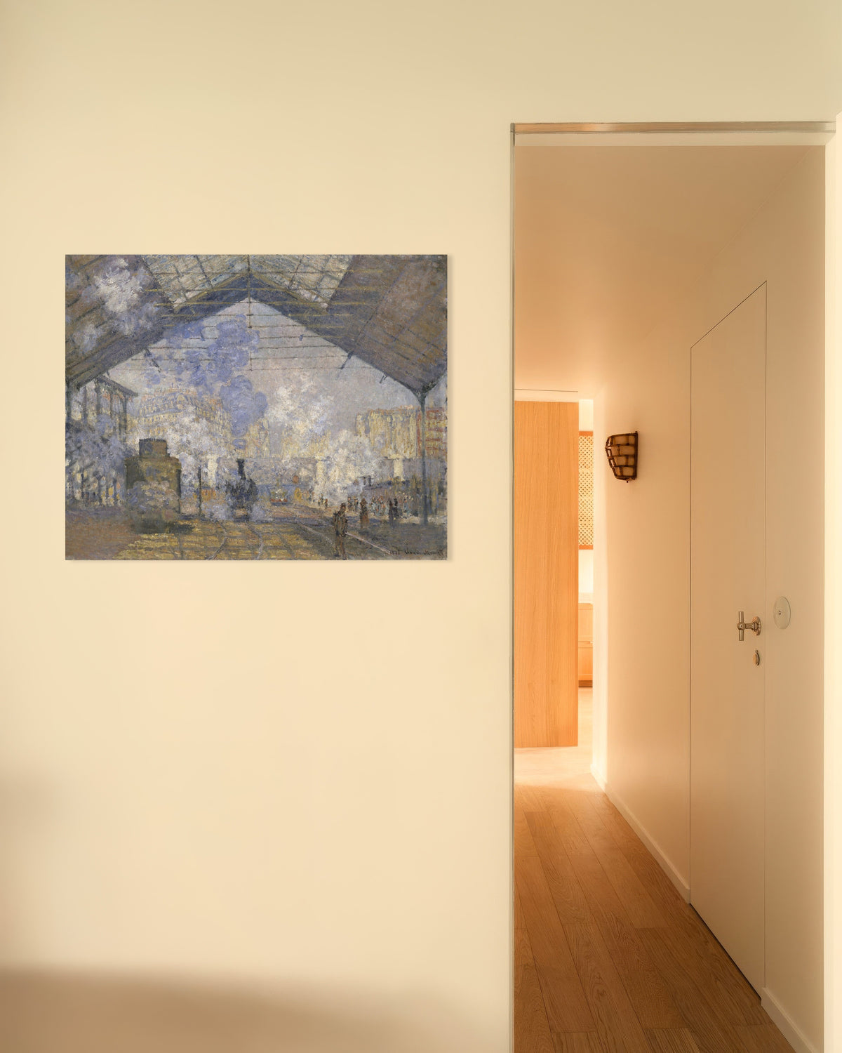 Poster of The Saint-Lazare Station (1877) by Claude Monet