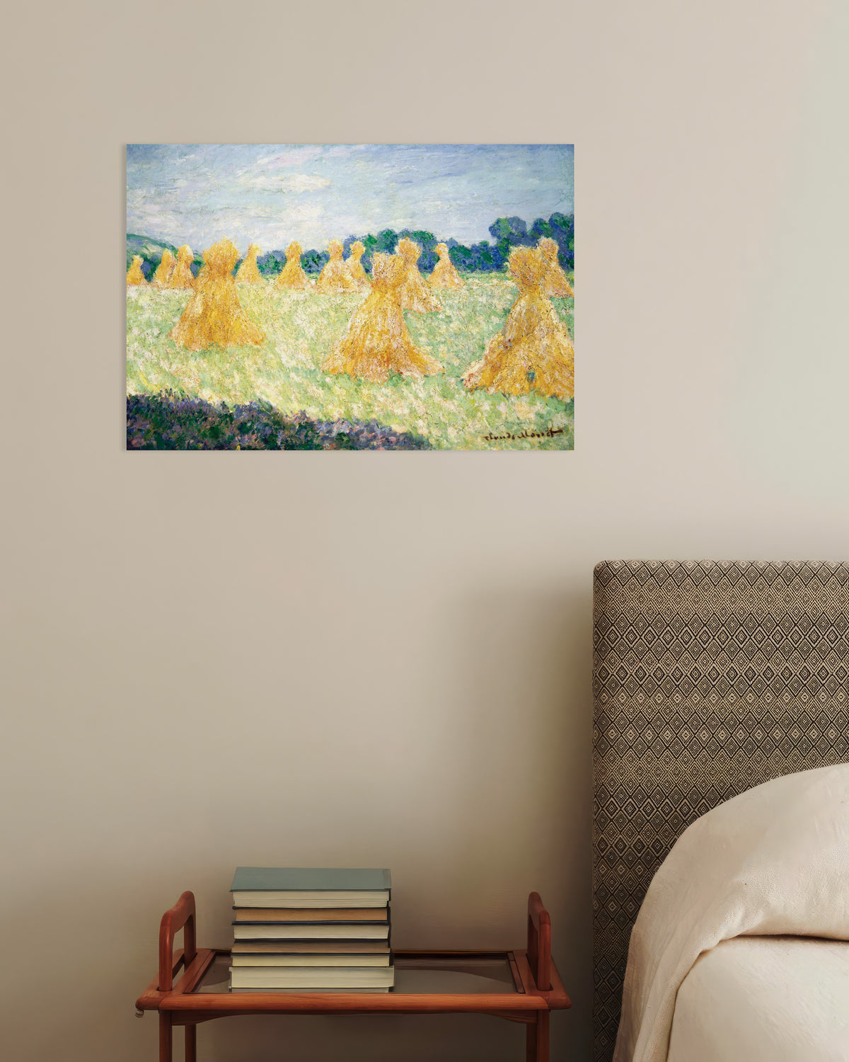 Poster of The Young Ladies of Giverny, Sun Effect (1894) by Claude Monet