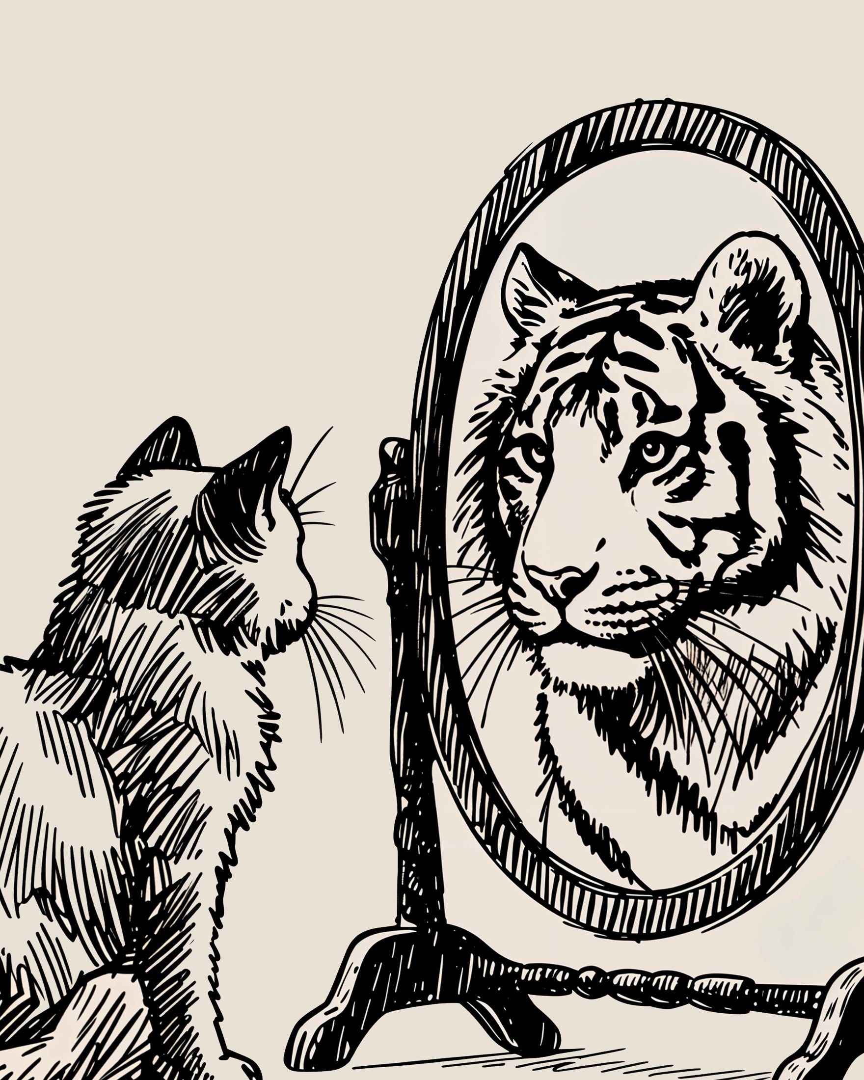 Motiverende plakat katt