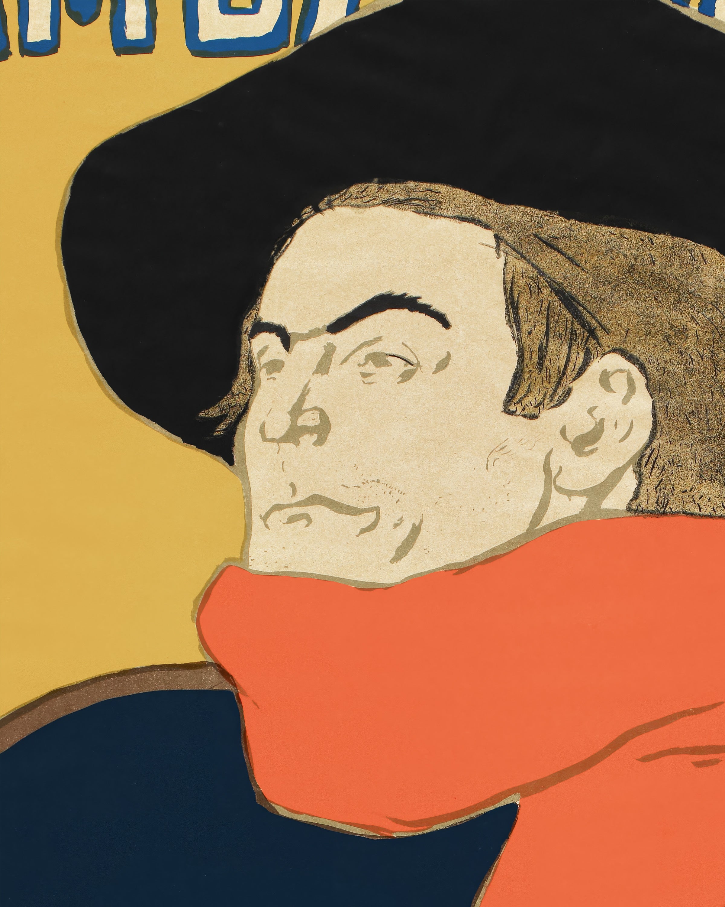 Ambassadeurs: Aristide Bruant dans son cabaret (1892) by Henri de Toulouse-Lautrec Poster