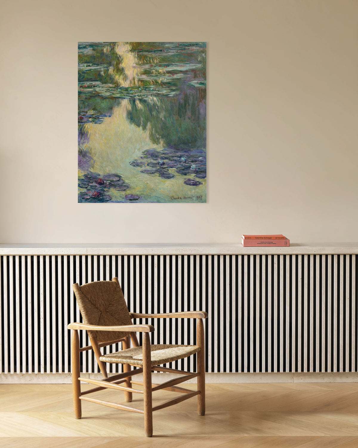 Plakat Vannliljer (1907) av Claude Monet