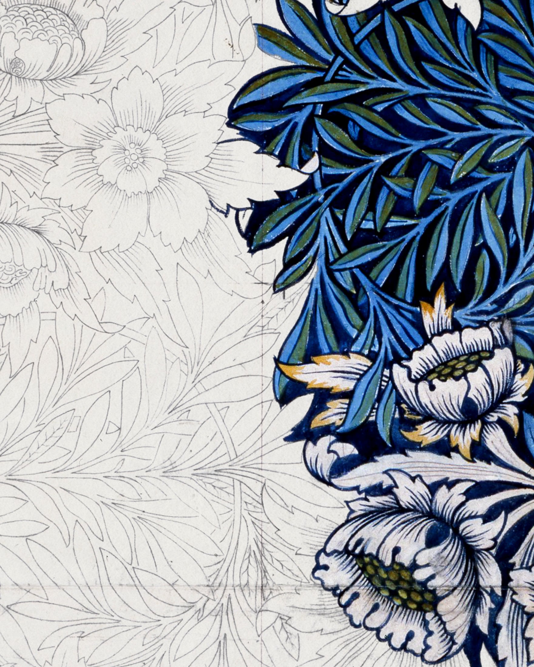 William Morris, forberedende arbeid - Plakat