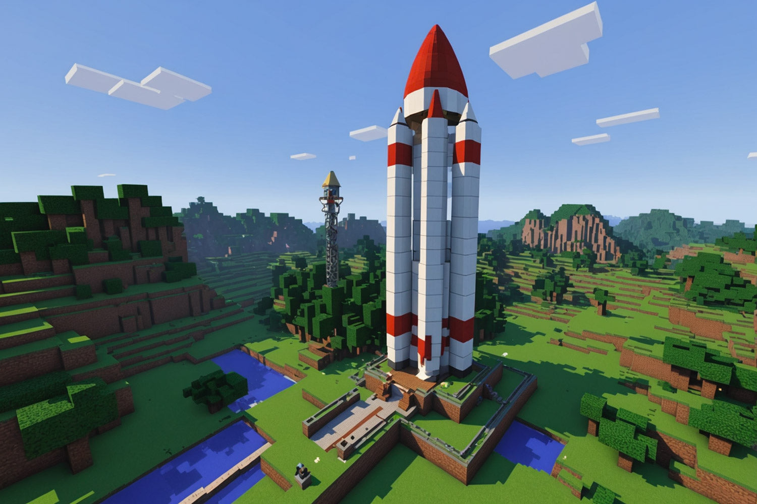 Minecraft space rocket