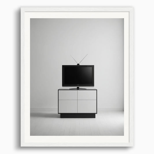 Poster: Minimalist abstract art, Television