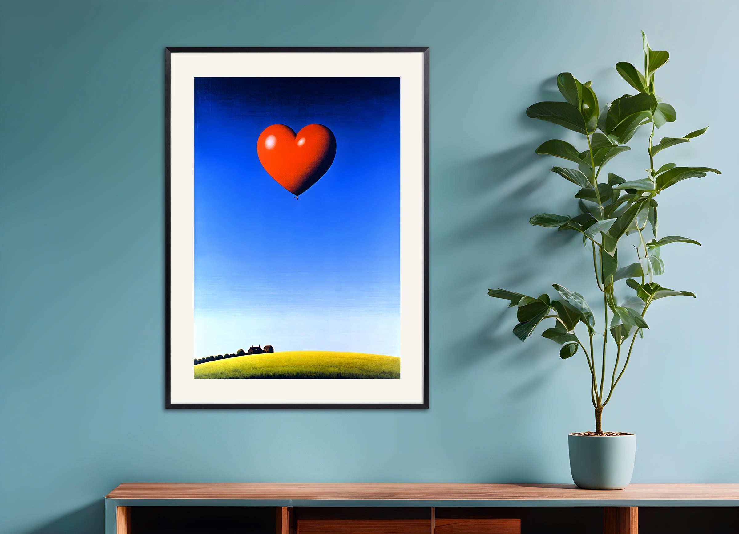 Poster with metal frame: Love is in the Air