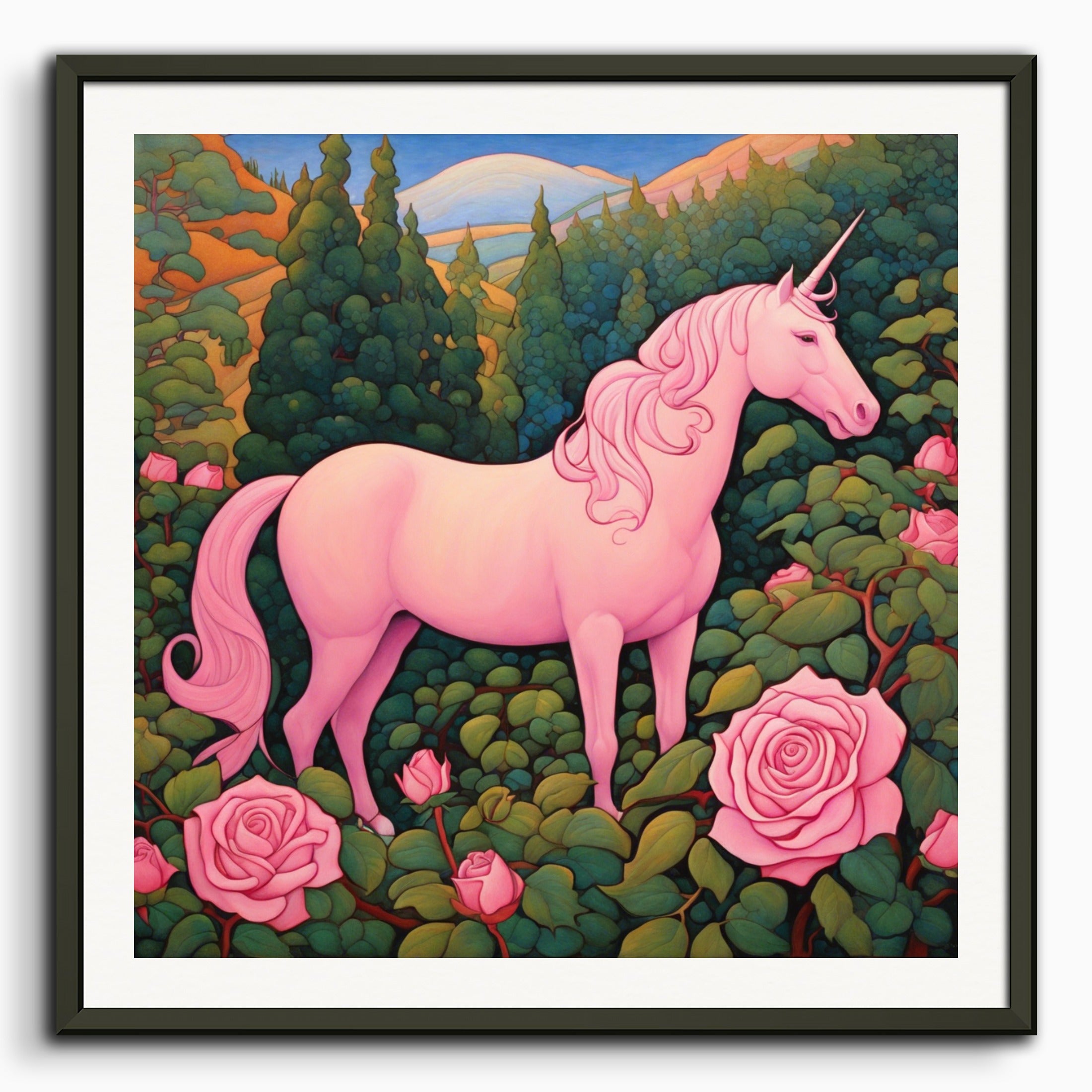 Poster: Paul Ranson, Licorne rose 