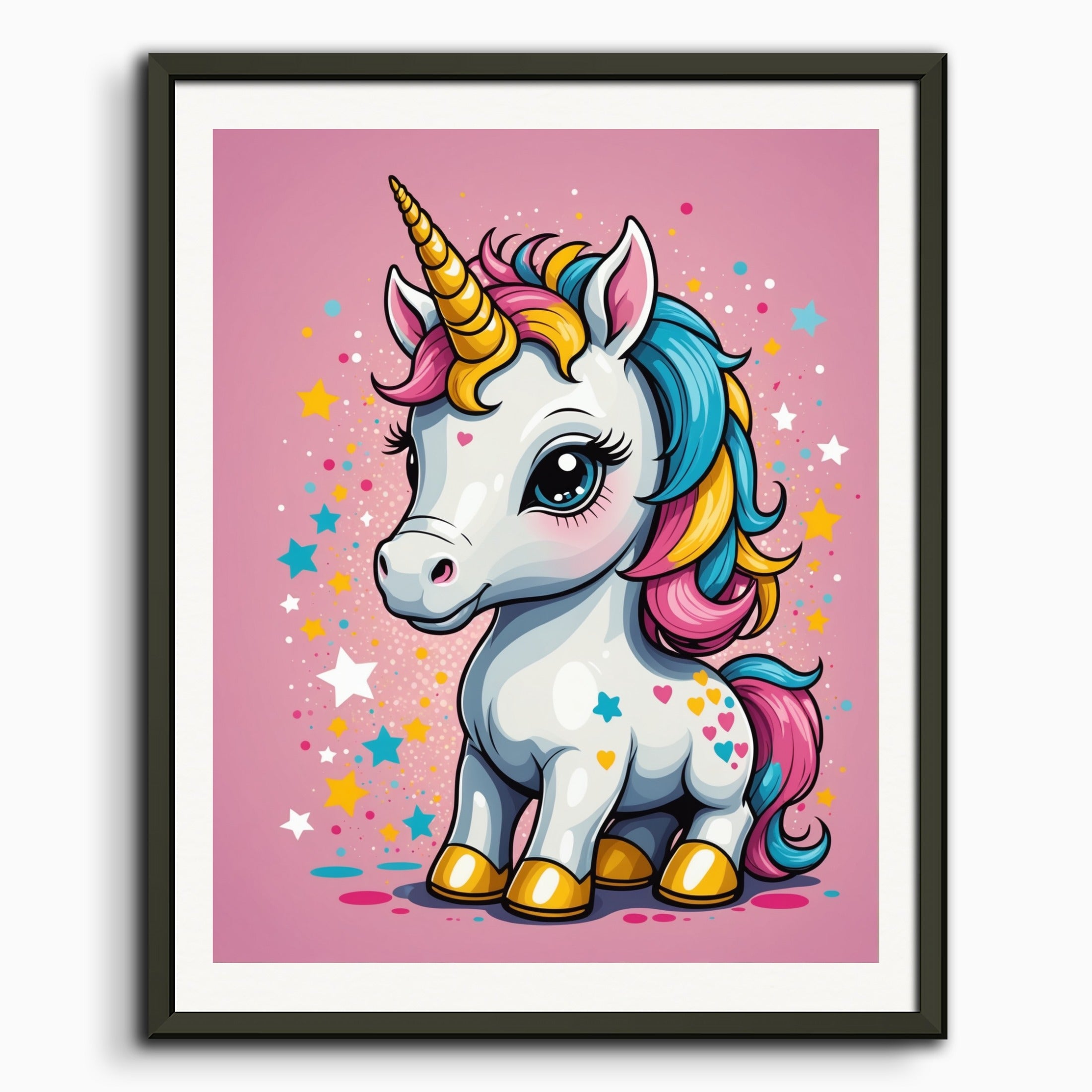 Poster: Neo-pop art, A baby cute unicorn