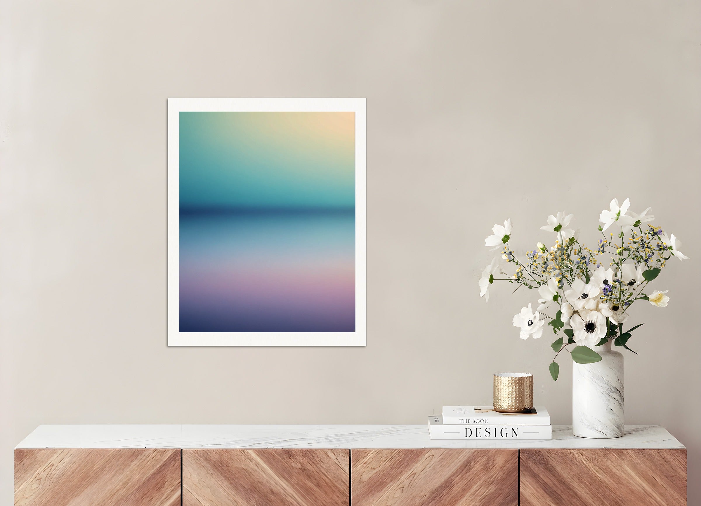 Poster: Soothing Abstract Gradients, Ocean