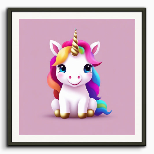 Poster: , A baby cute unicorn