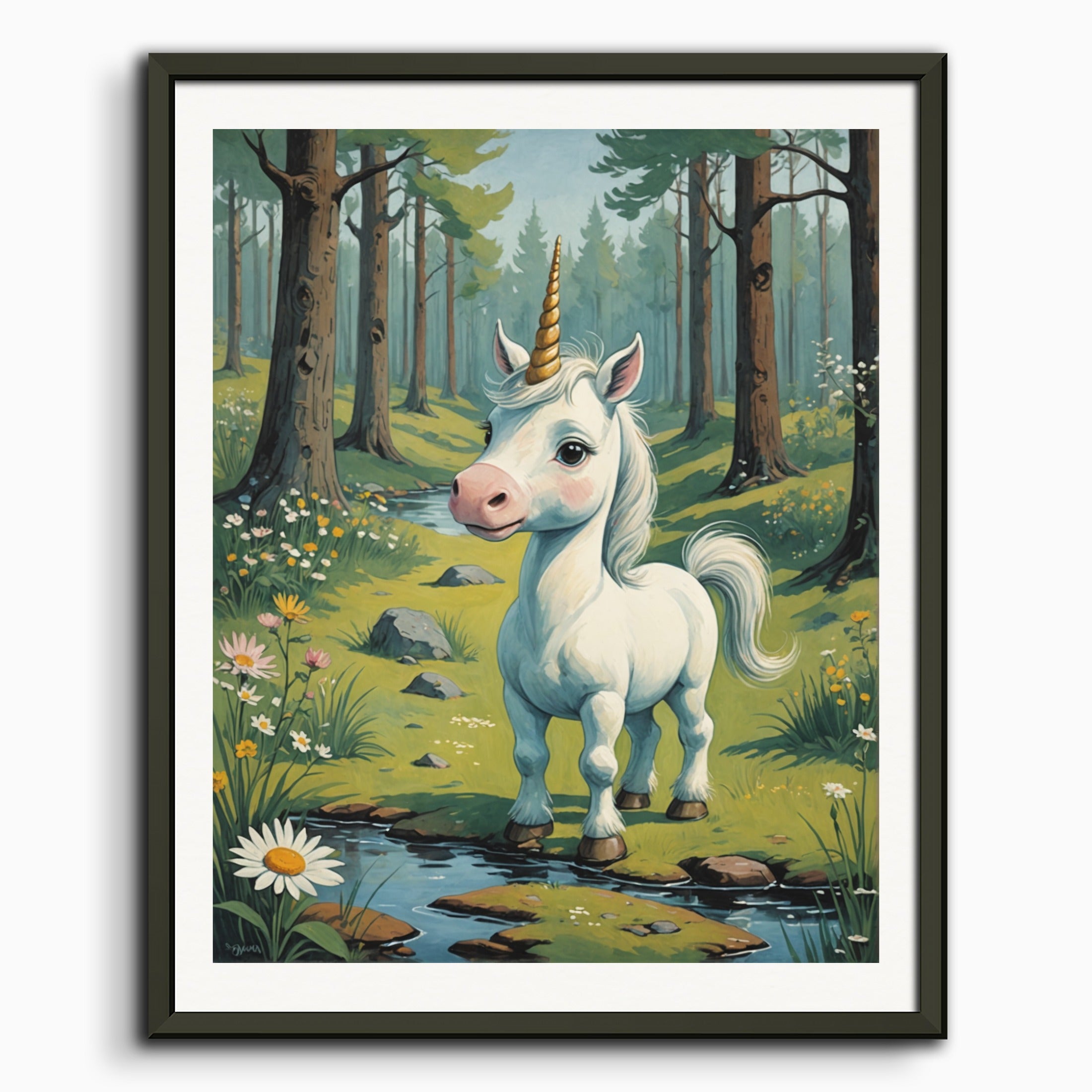 Poster: Moomins, A baby cute unicorn