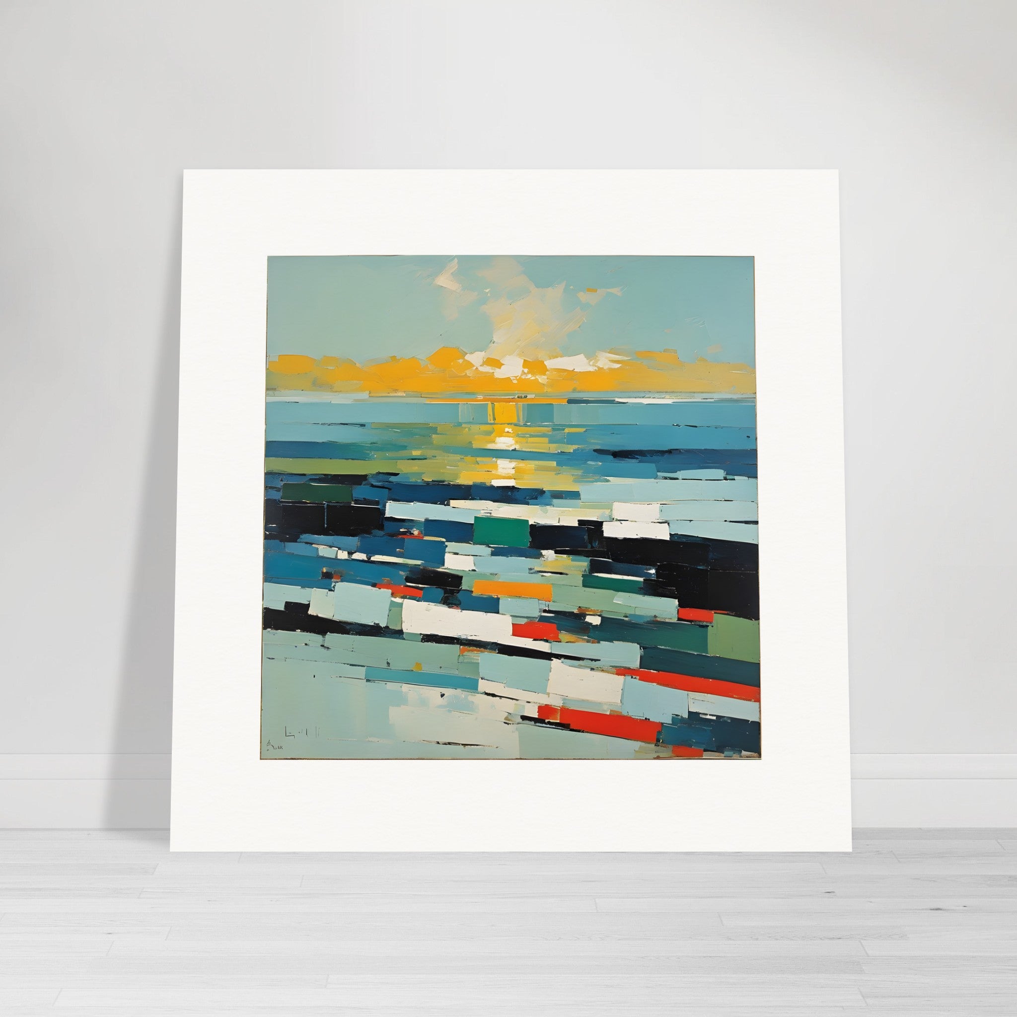 Abstracte kunst, De Oceaan - Poster