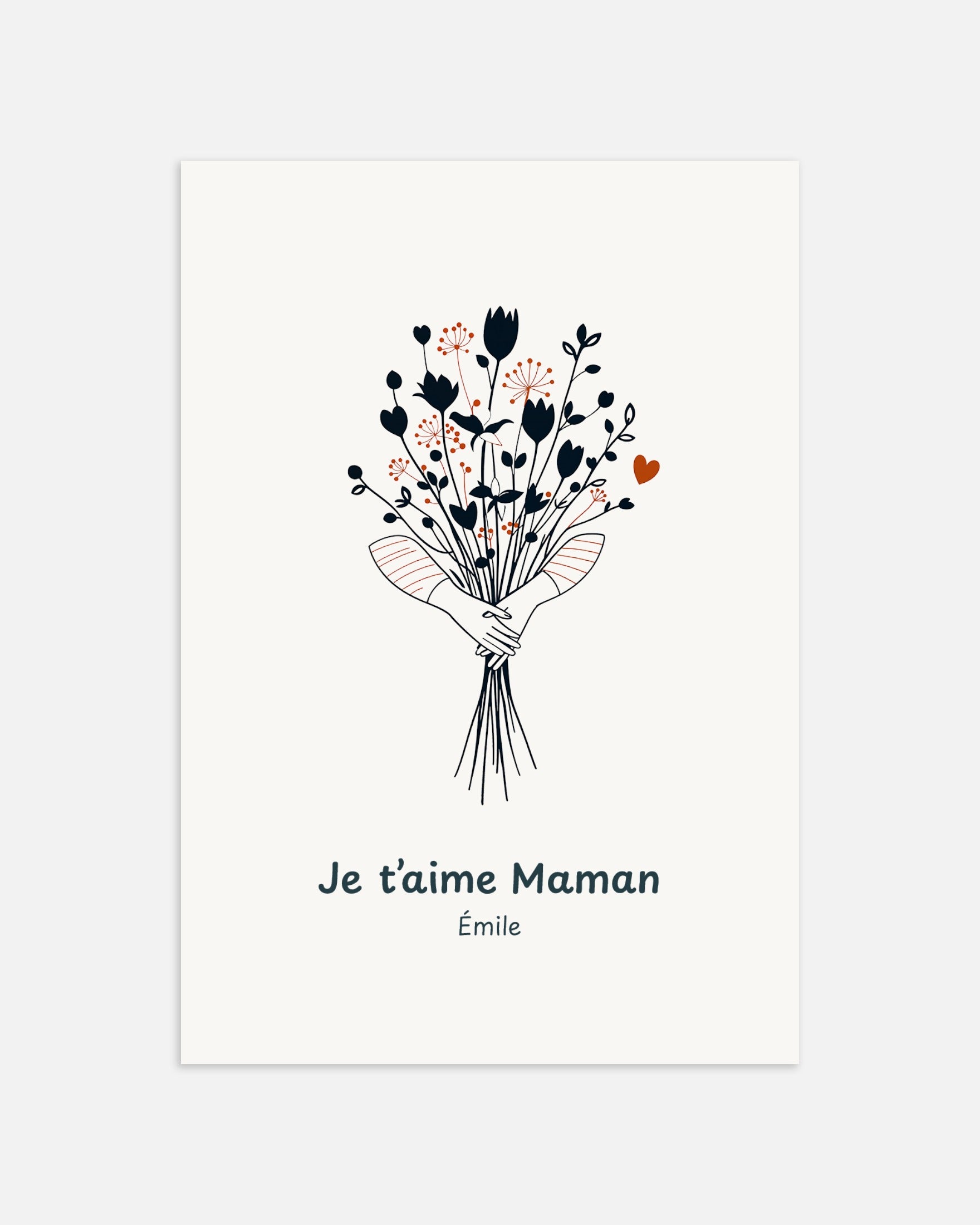 Poster: Mom and Mother's Day poster, bouquet of flowers