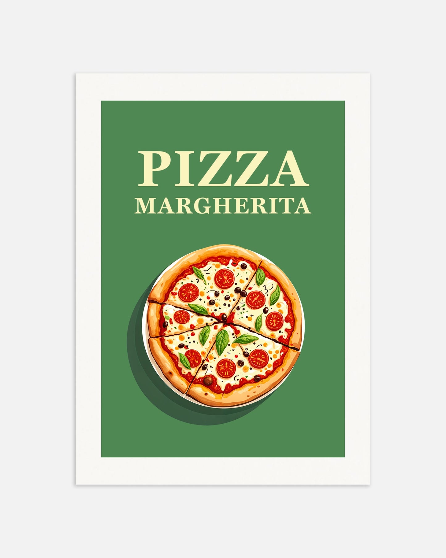 Poster: Pizza Margherita, Italian restaurant, none