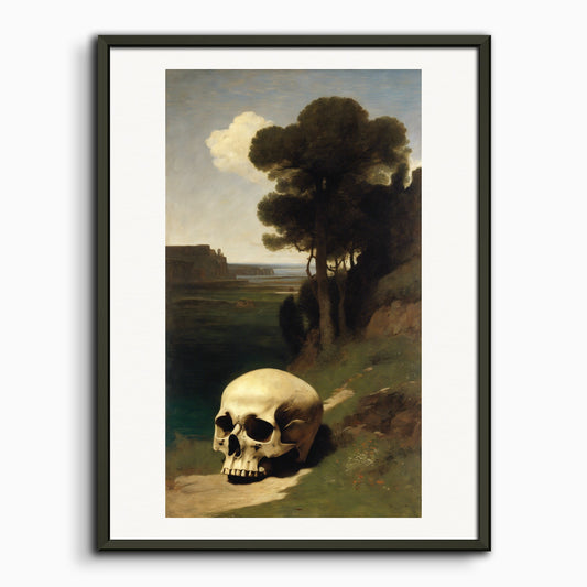 Poster: Arnold Böcklin, Crâne