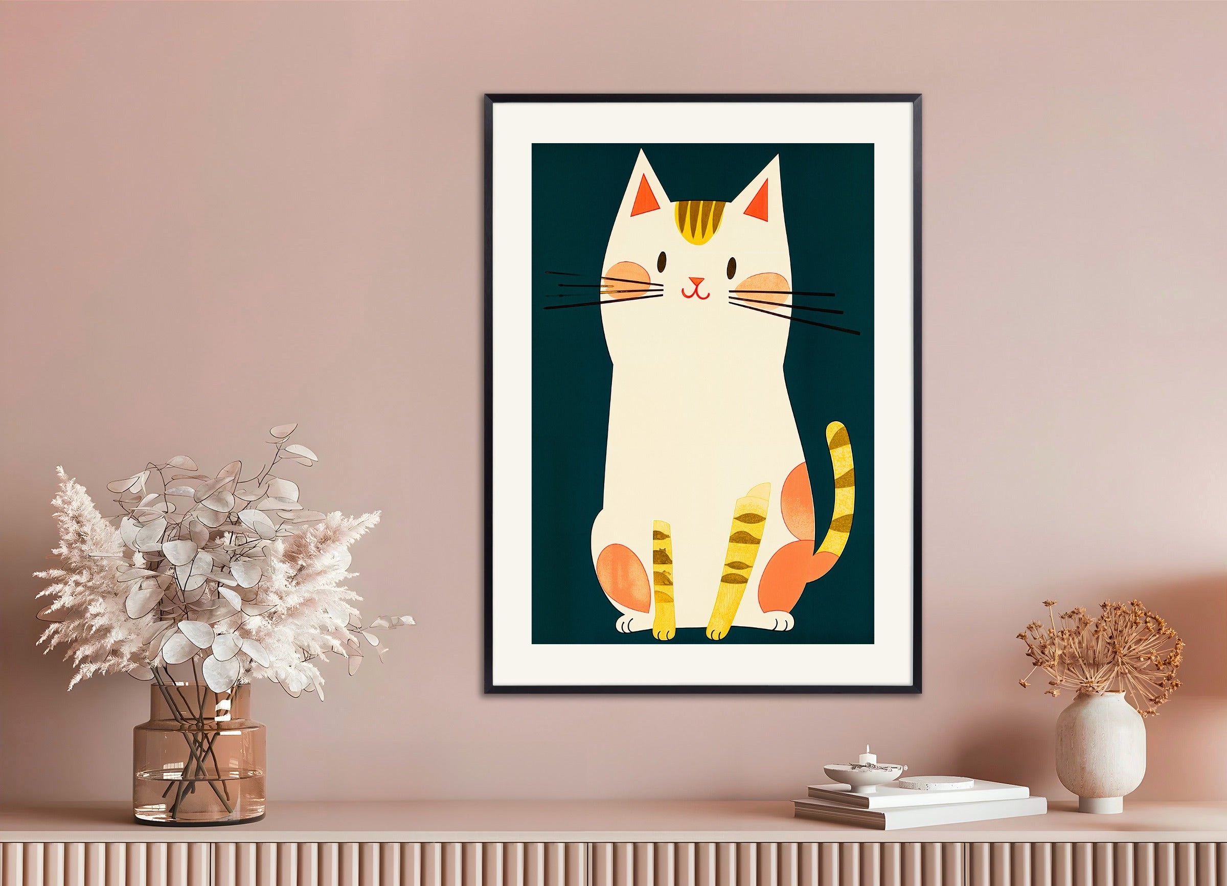 Poster with metal frame: Nestor the Cat