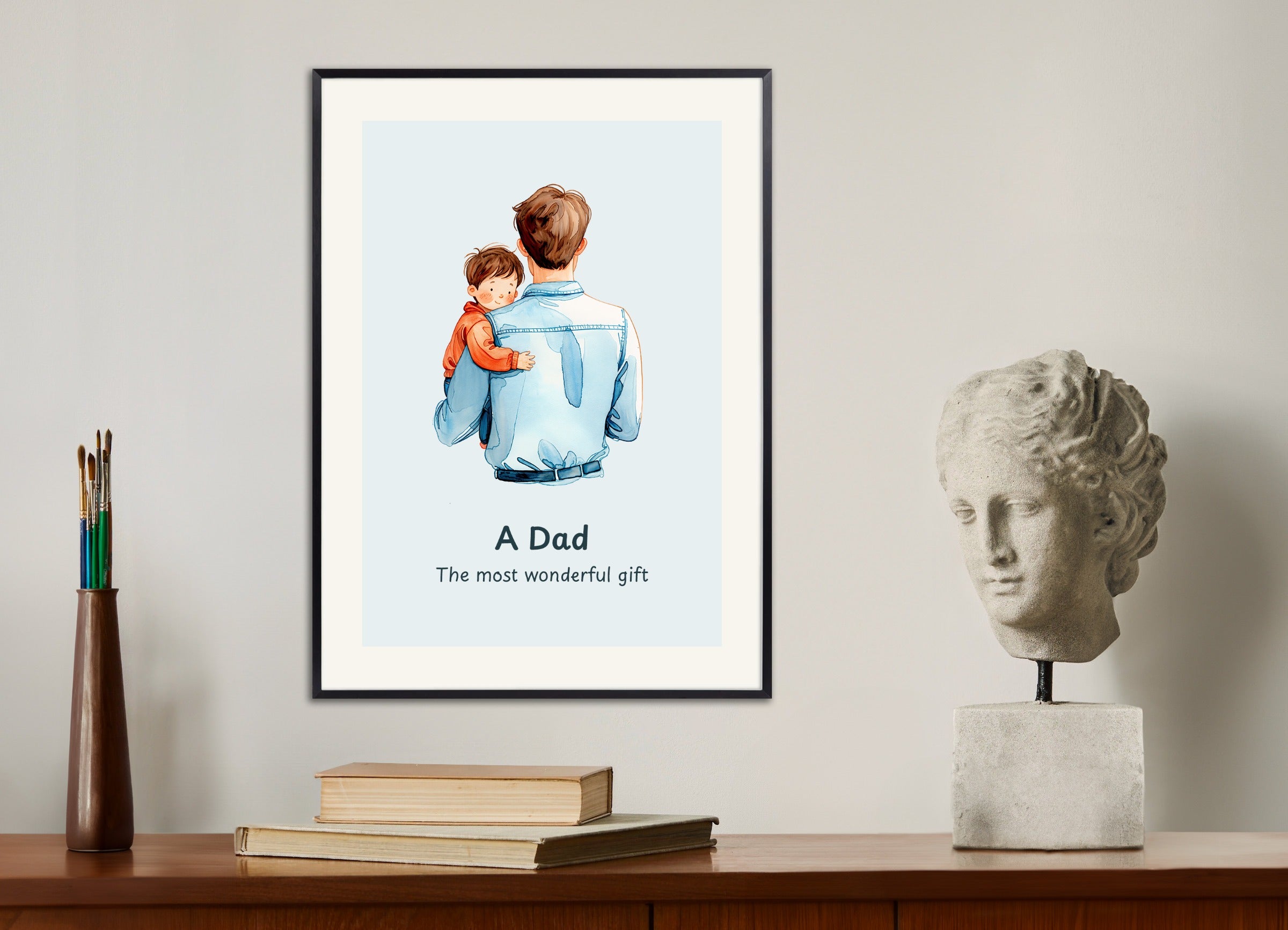 Poster with metal frame: Dad gift poster