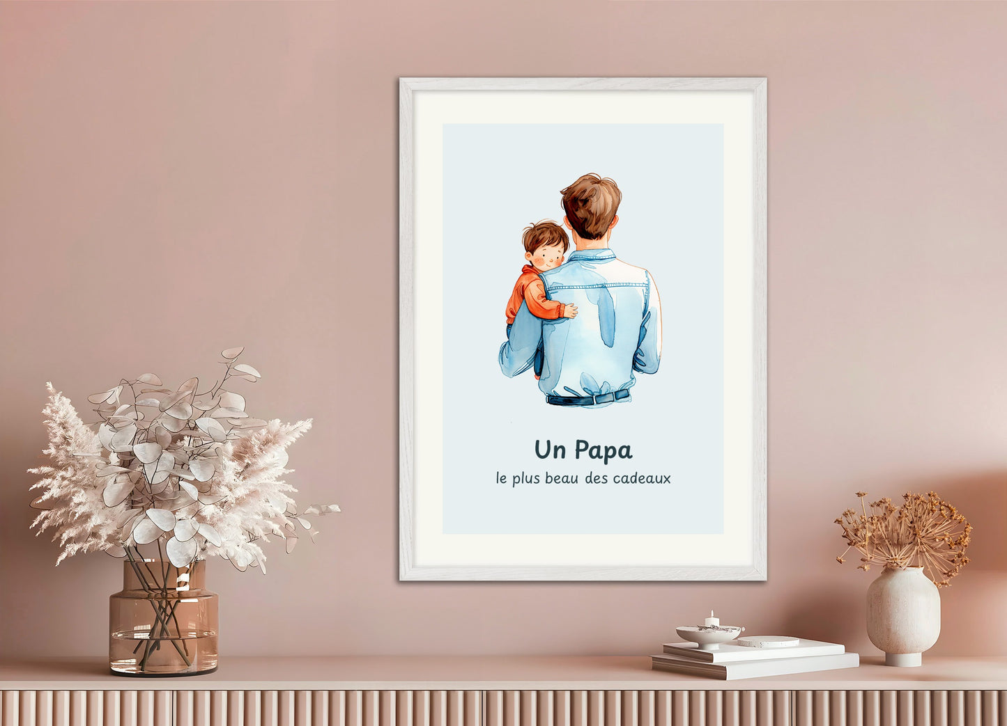 Poster with wood frame: Dad gift poster