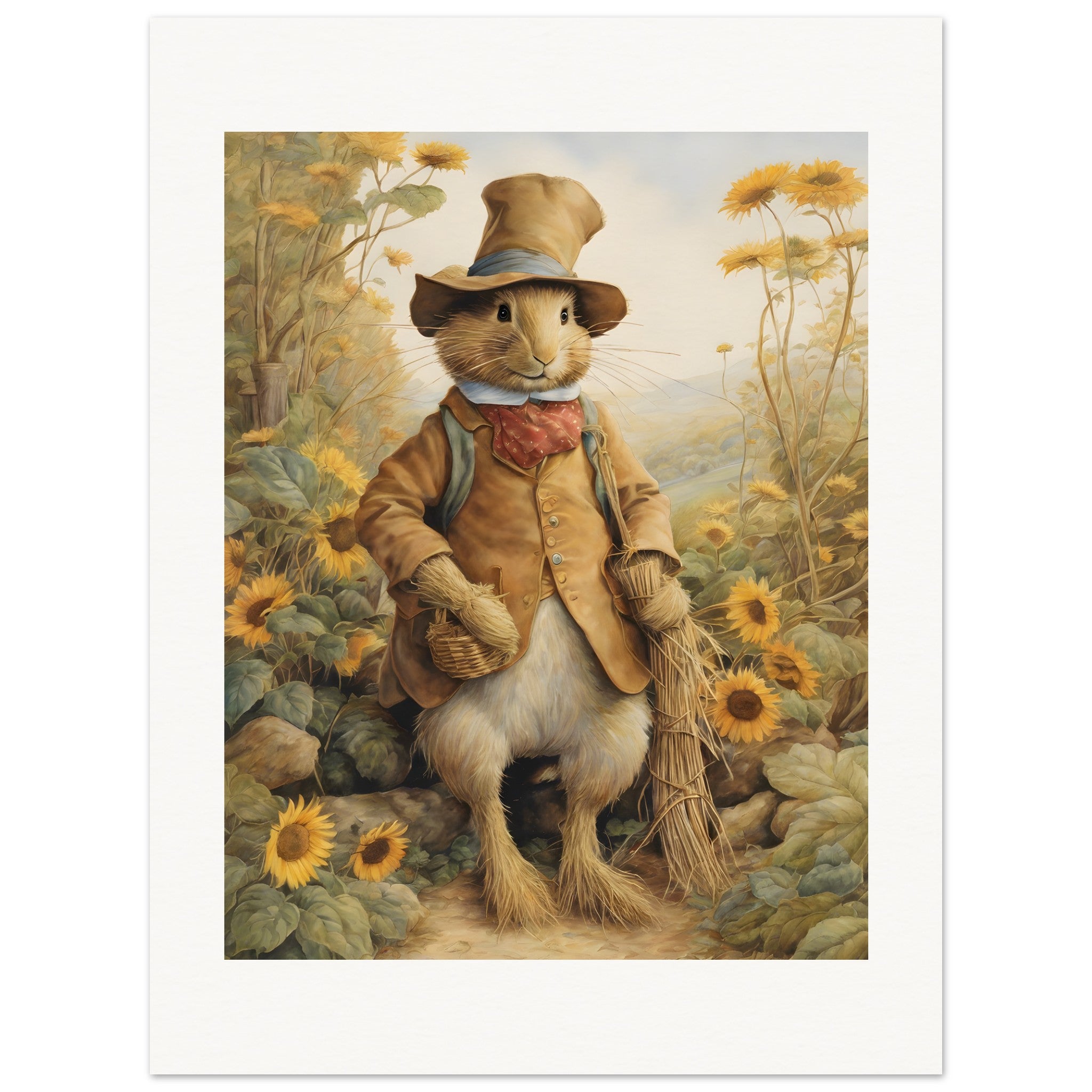 Charming tales, delicate British watercolors, Scarecrow - Poster