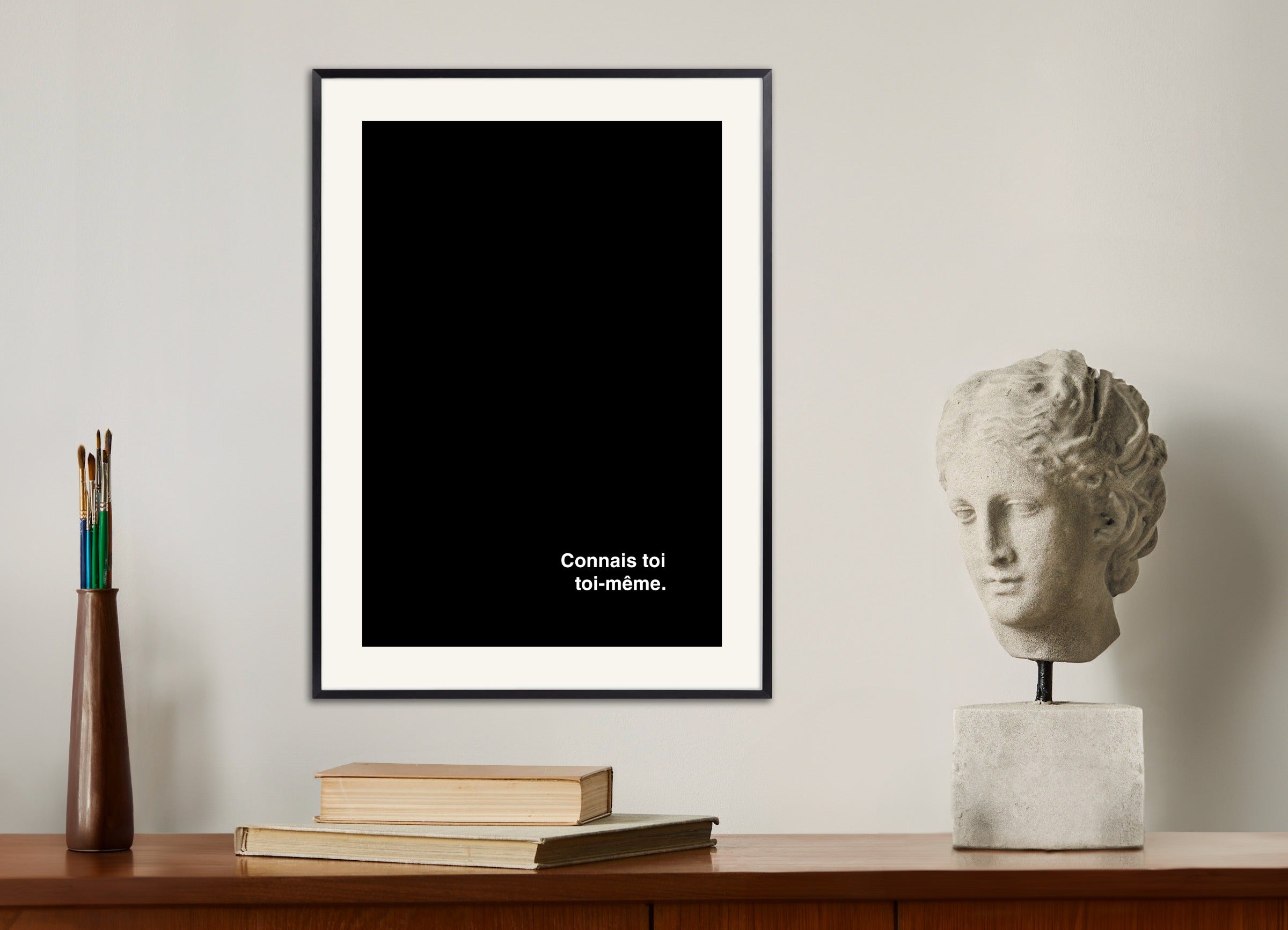 Poster with metal frame: Know thyself