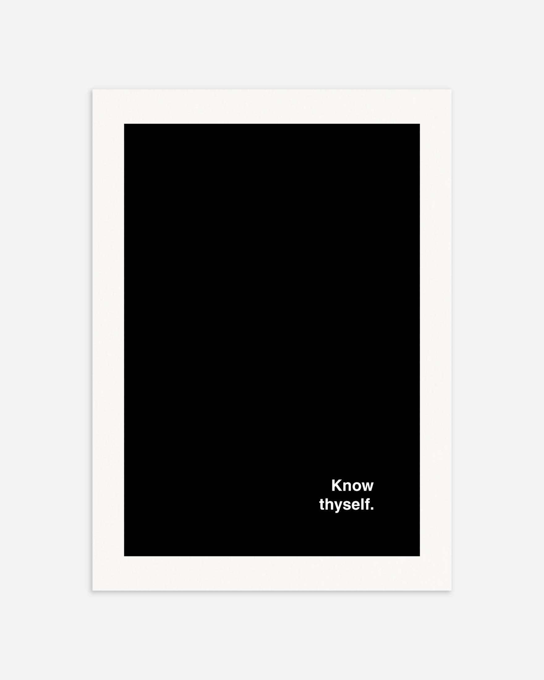 Poster: Know thyself