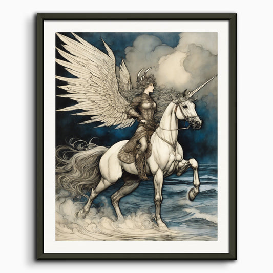 Poster: Arthur Rackham, Licorne