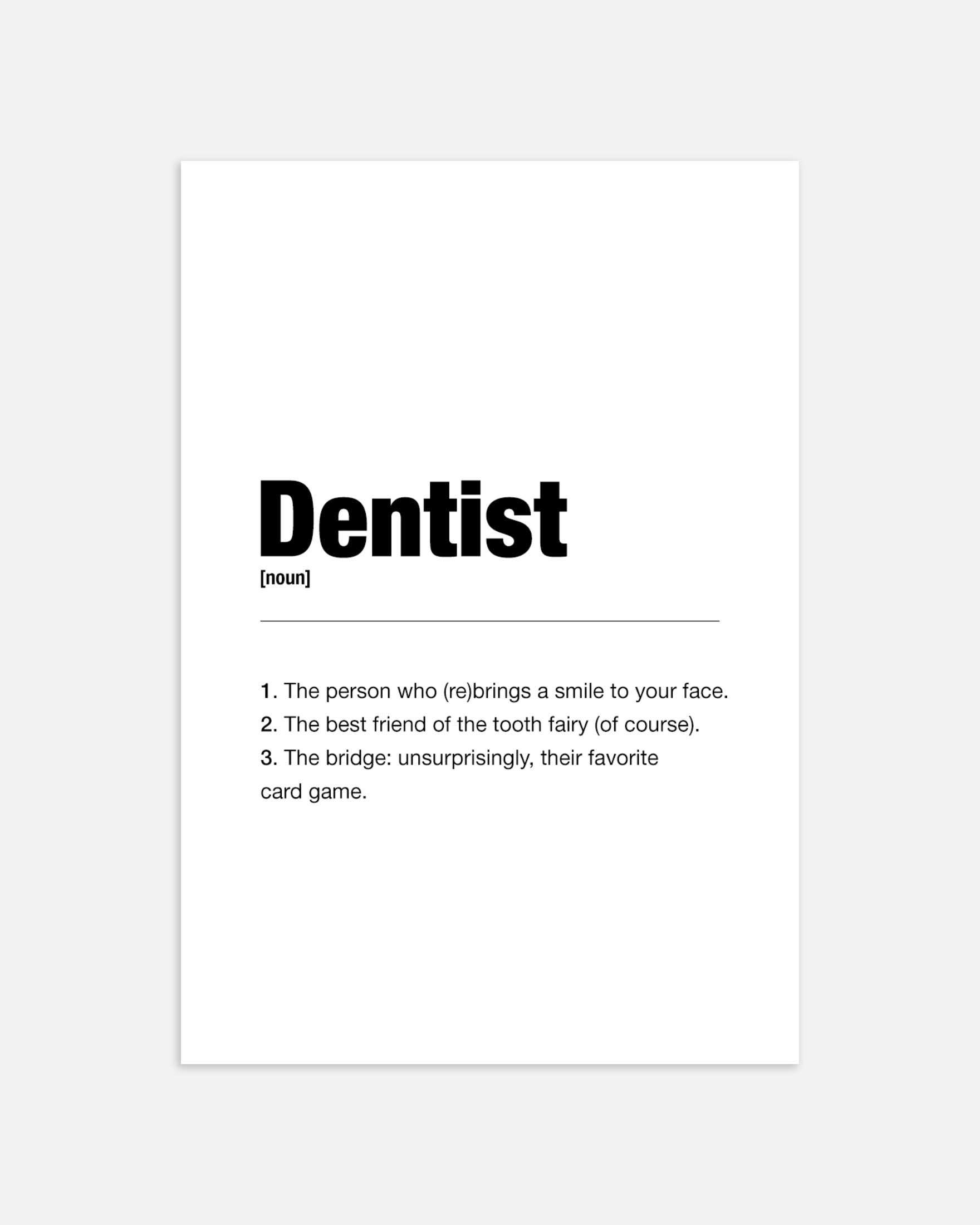 Poster: Dentist poster