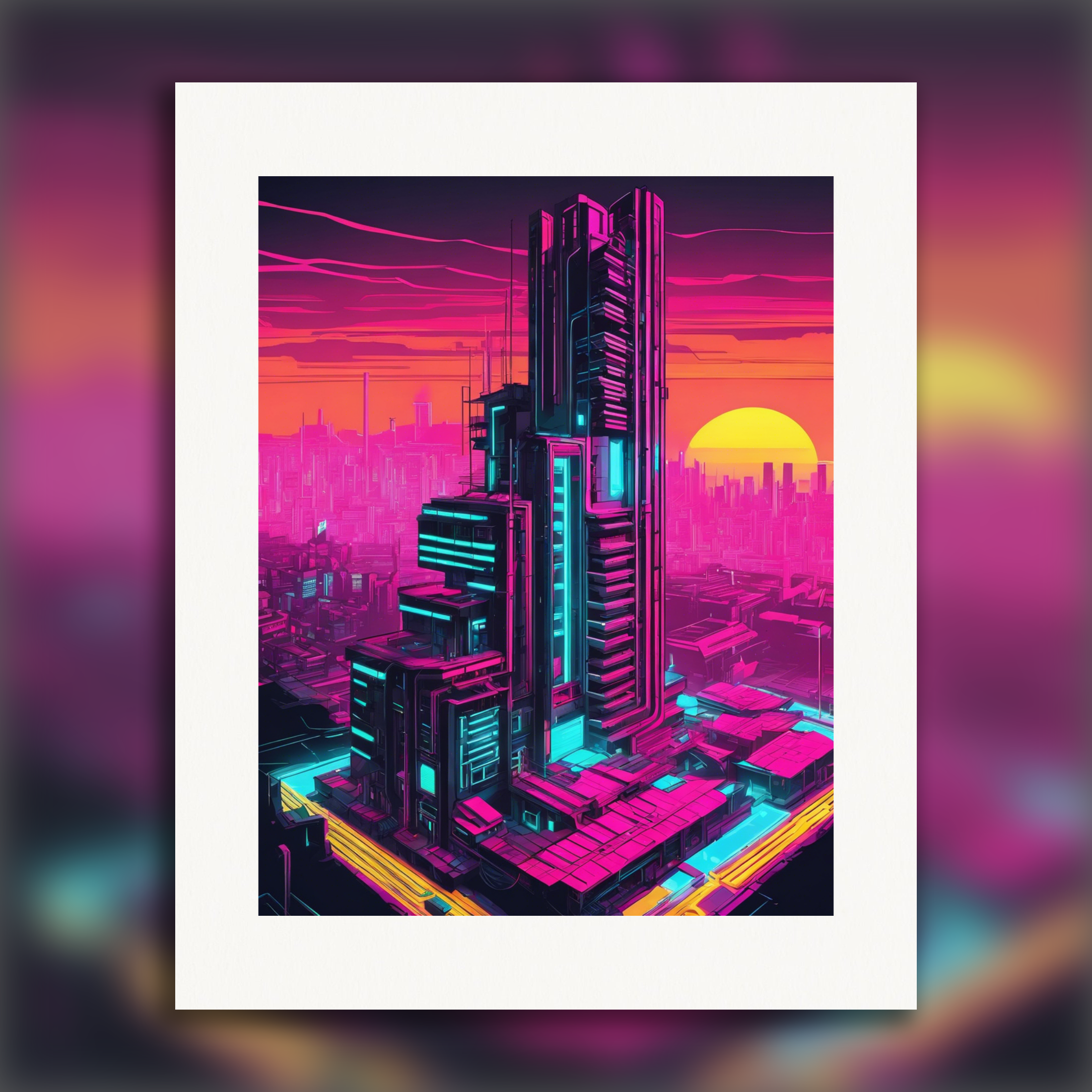 Neon punk, Starlight city - Poster