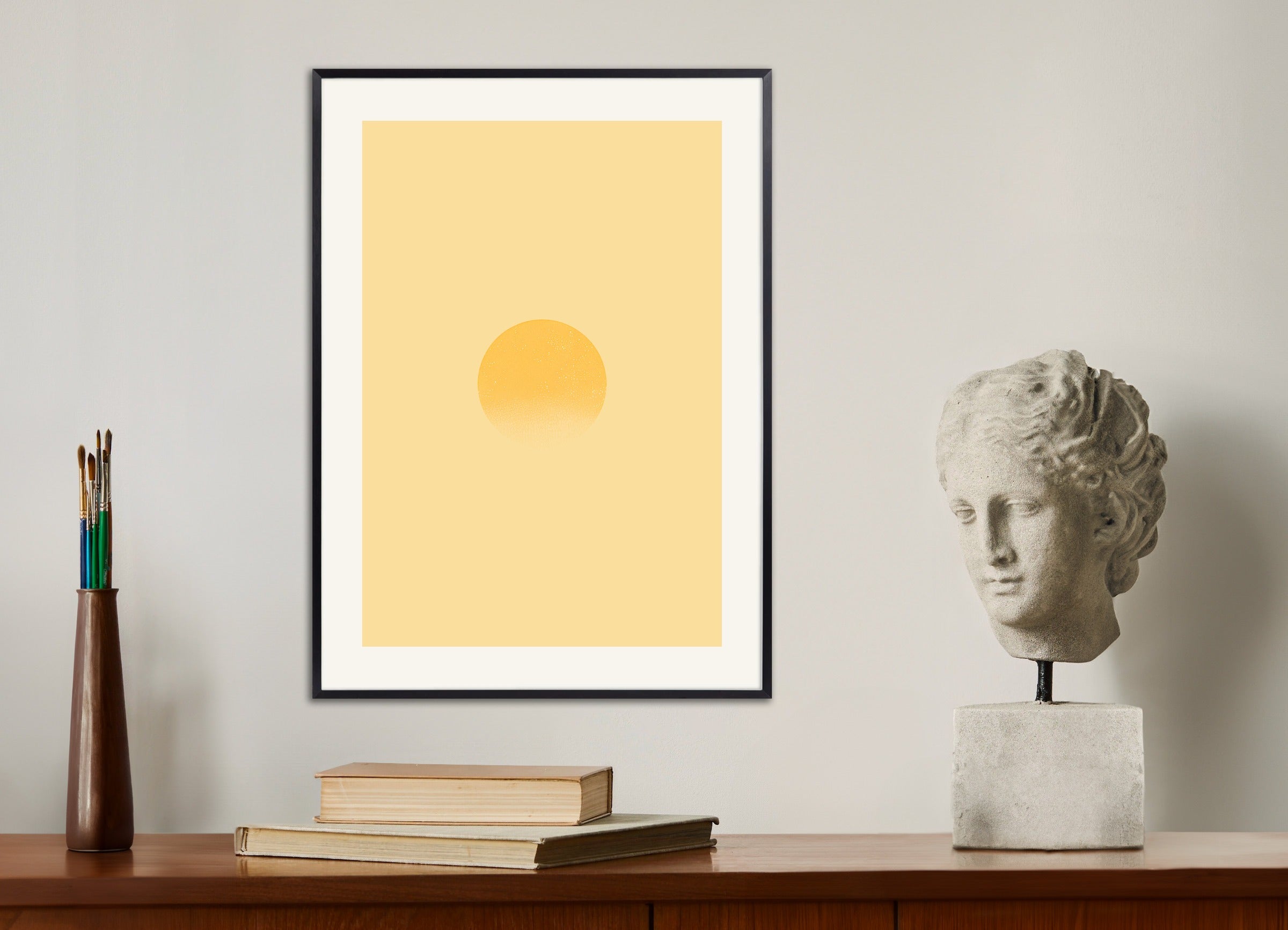 Poster with metal frame: Filigree sun