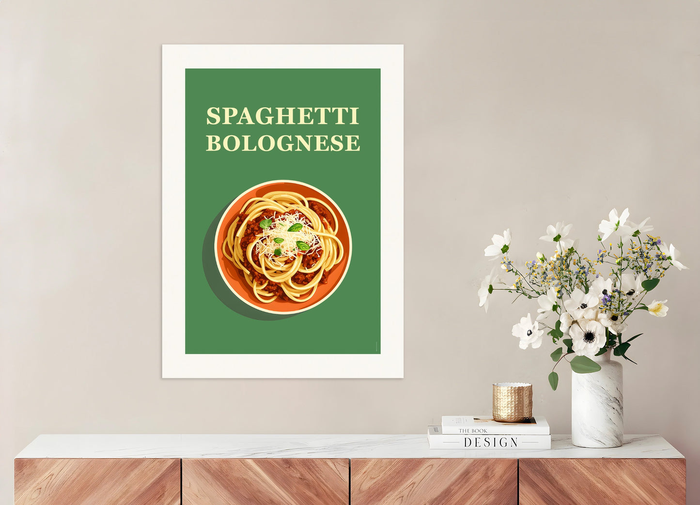 Poster: Spaghetti Bolognese, Italian restaurant, none