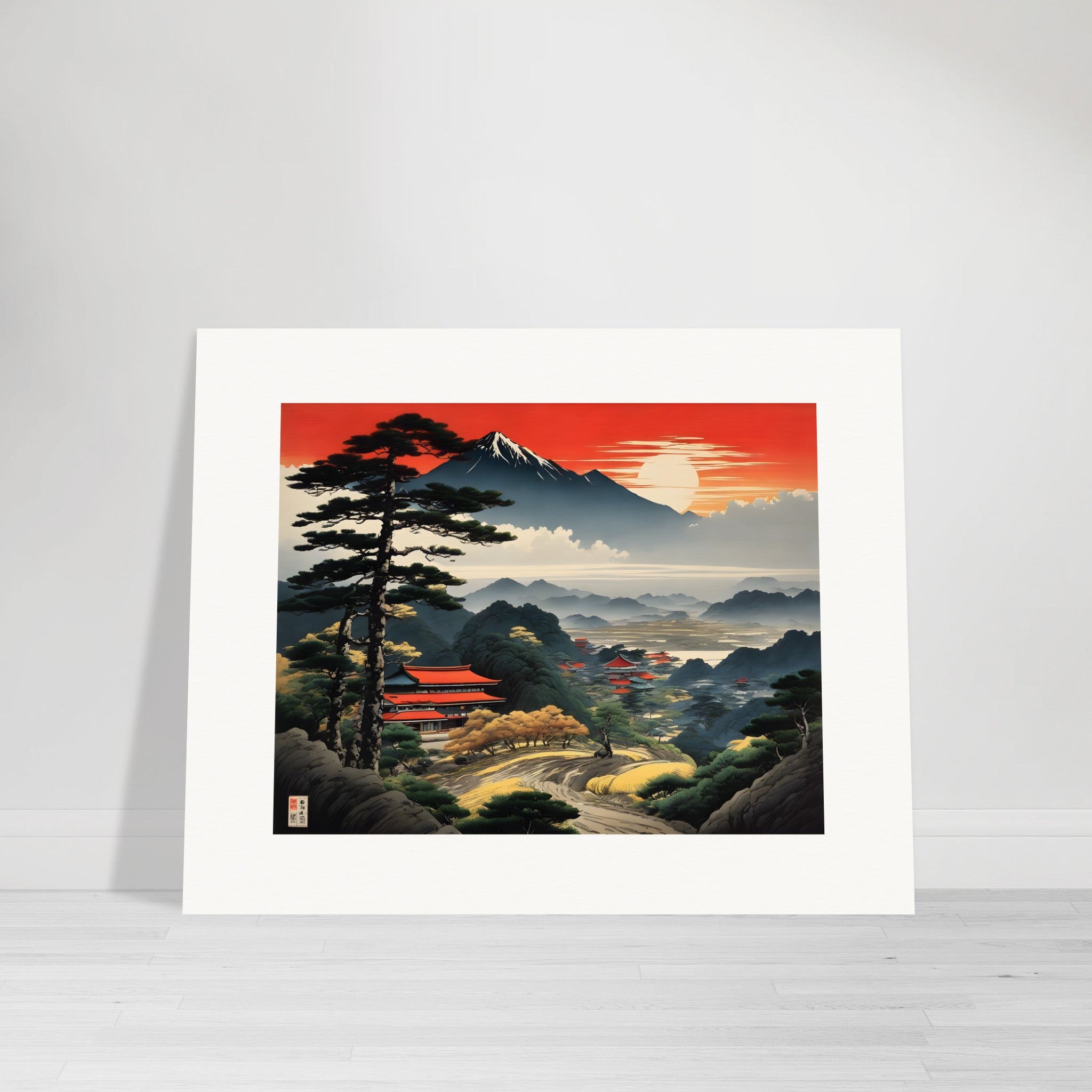 Japanische Landschaft - Poster