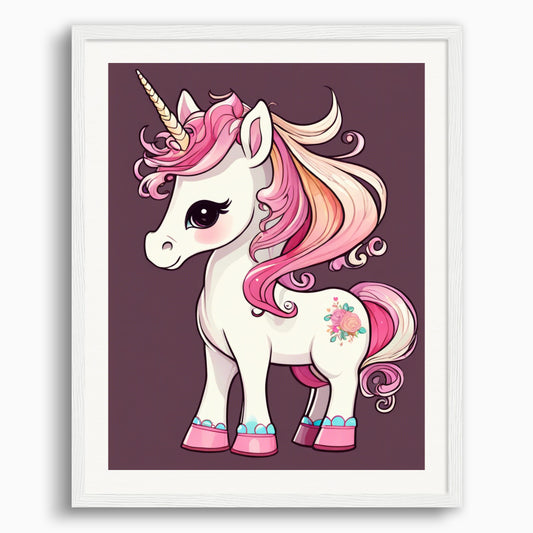 Poster: , A baby cute unicorn