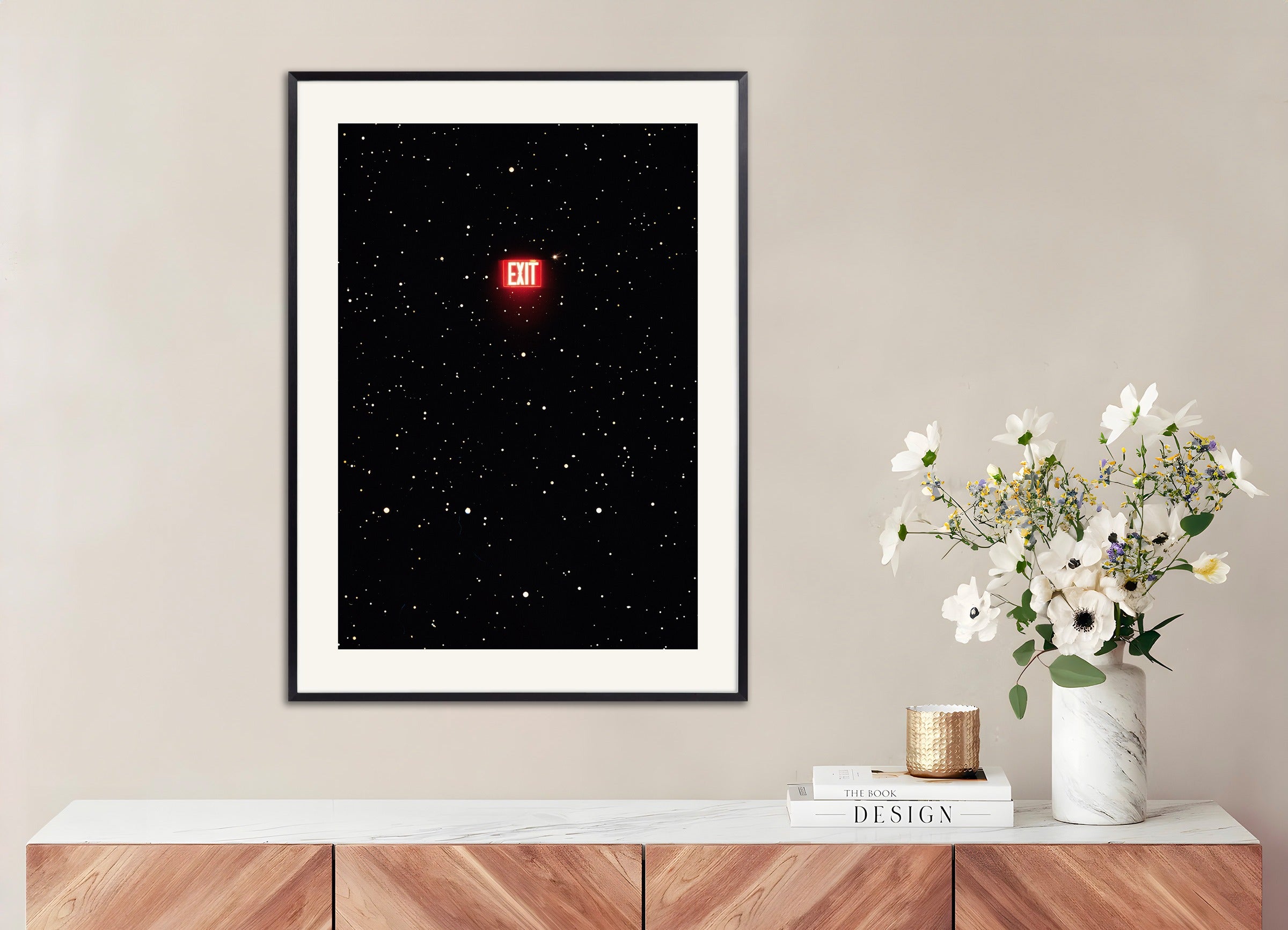 Poster with metal frame: Exit to the Universe