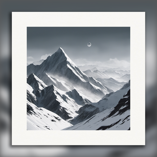 Neo-minimalism, Mountains - Poster