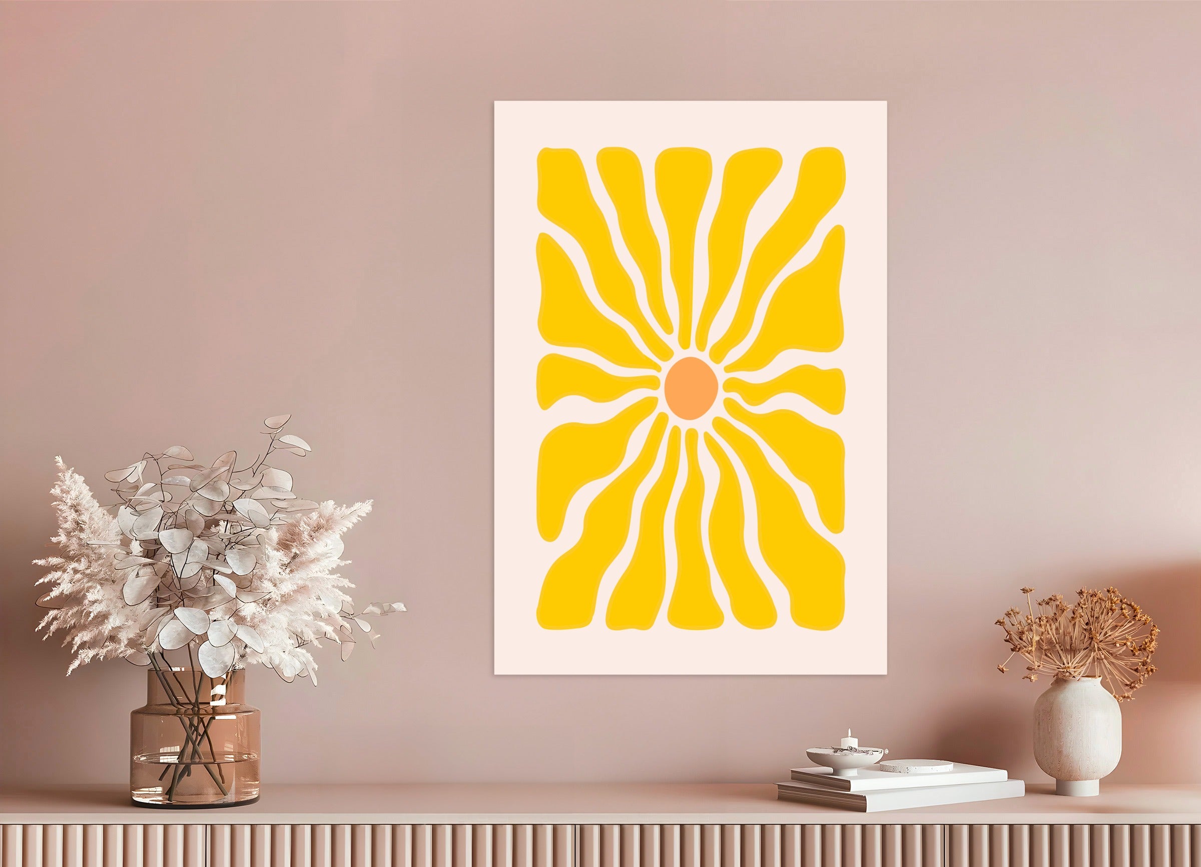 Poster: Minimalist flower poster, none