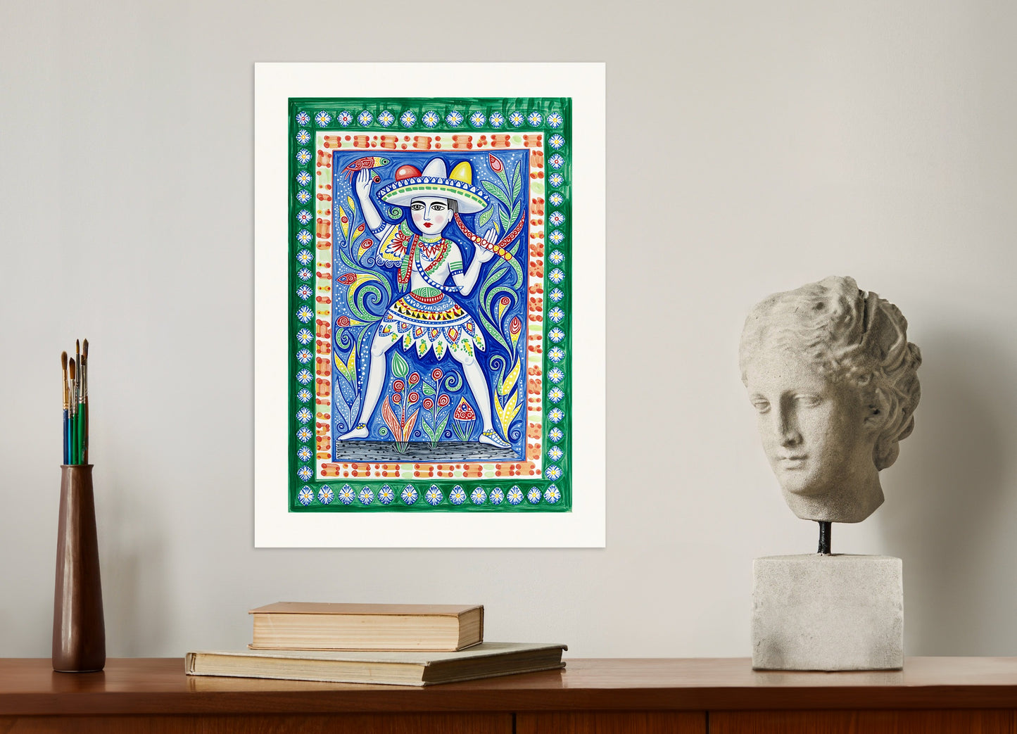 Poster: Mexican art, folklore, the dancer, none