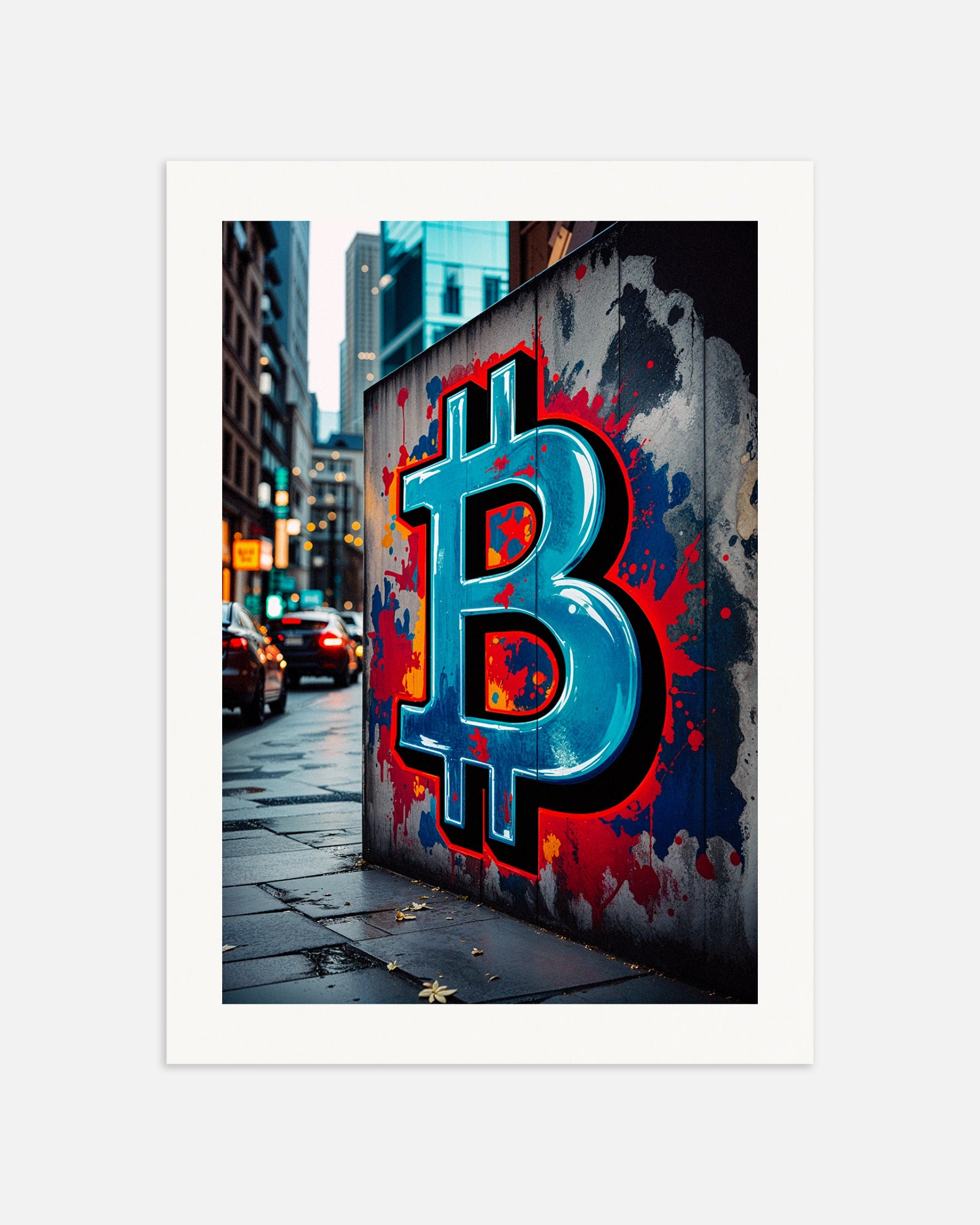 Poster: Bitcoin Street Art, none