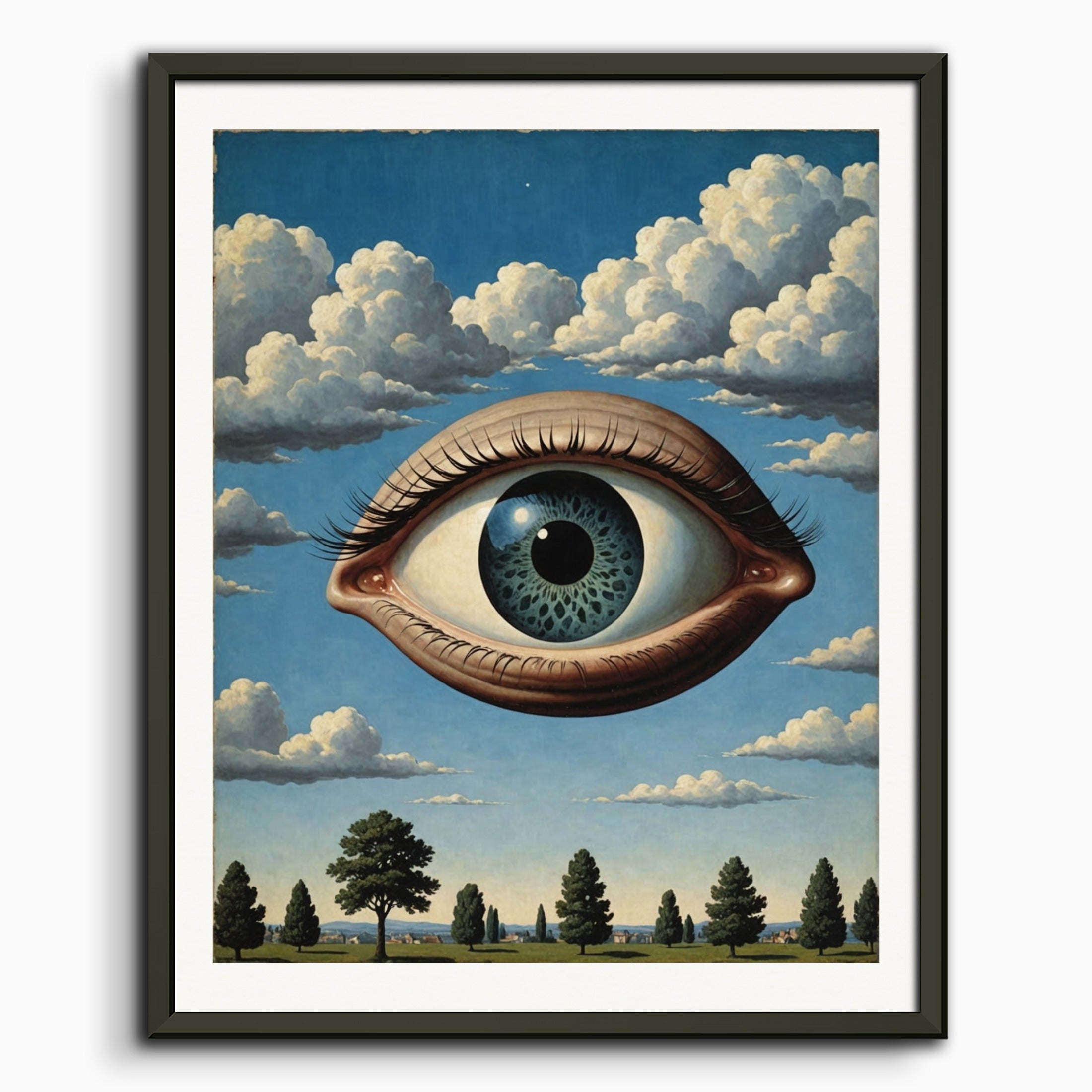 Poster: Belgian surrealism, An eye in the sky