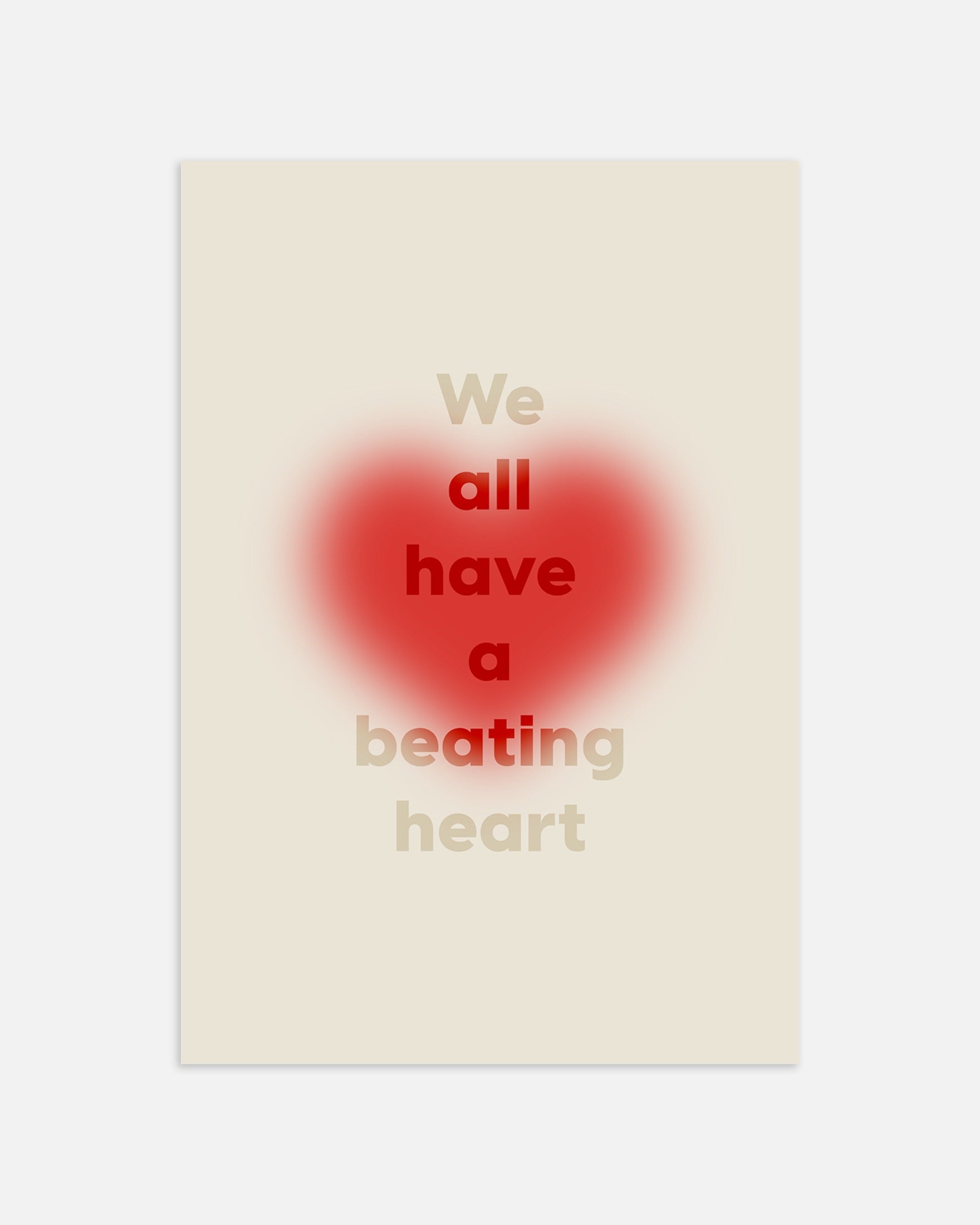 Poster: We all have a Beating Heart - Love, Romantic