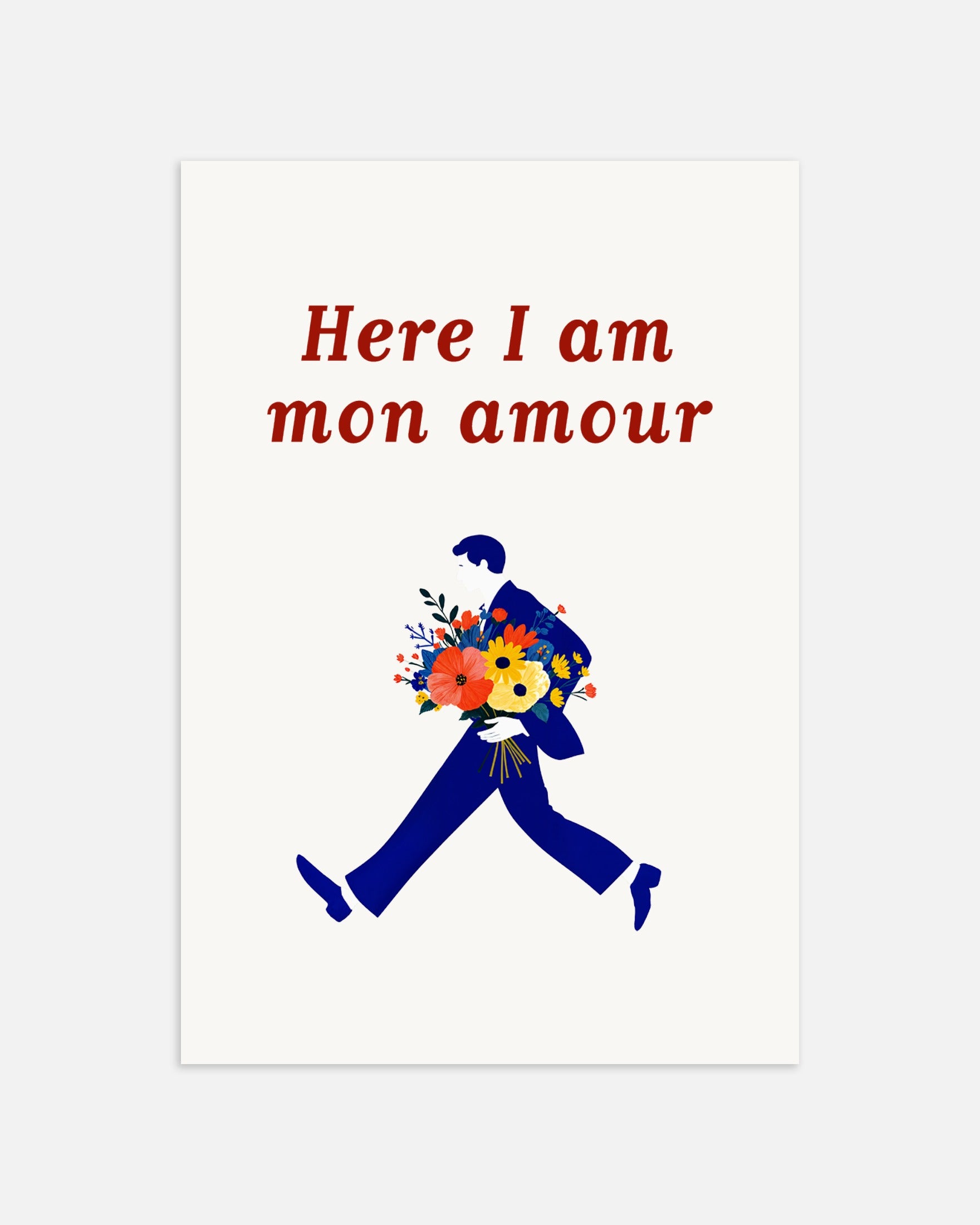 Poster: Here I Am, Mon Amour - Flowers