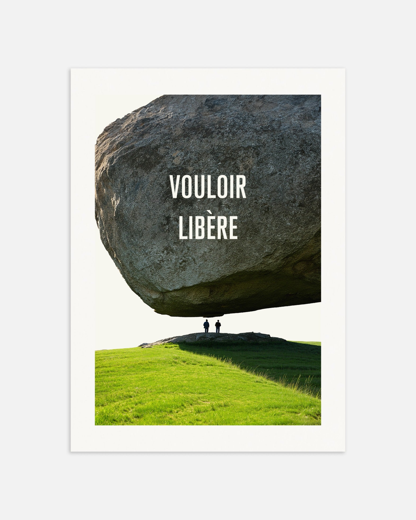 Poster: Willing liberates, Nietzsche