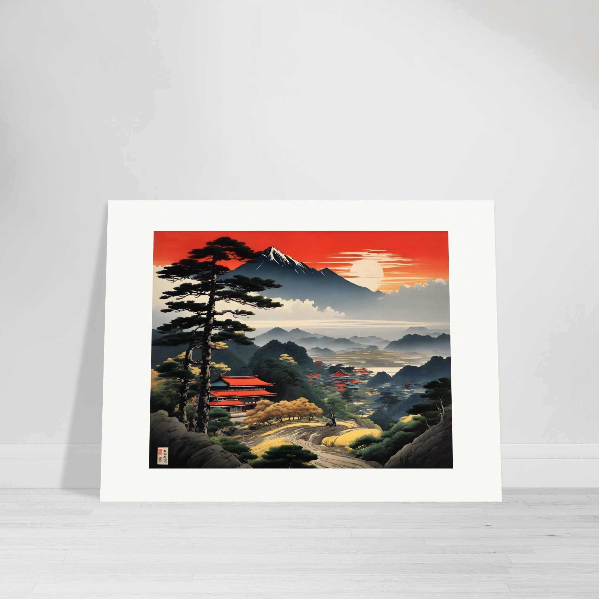 Japanse landschap - Poster