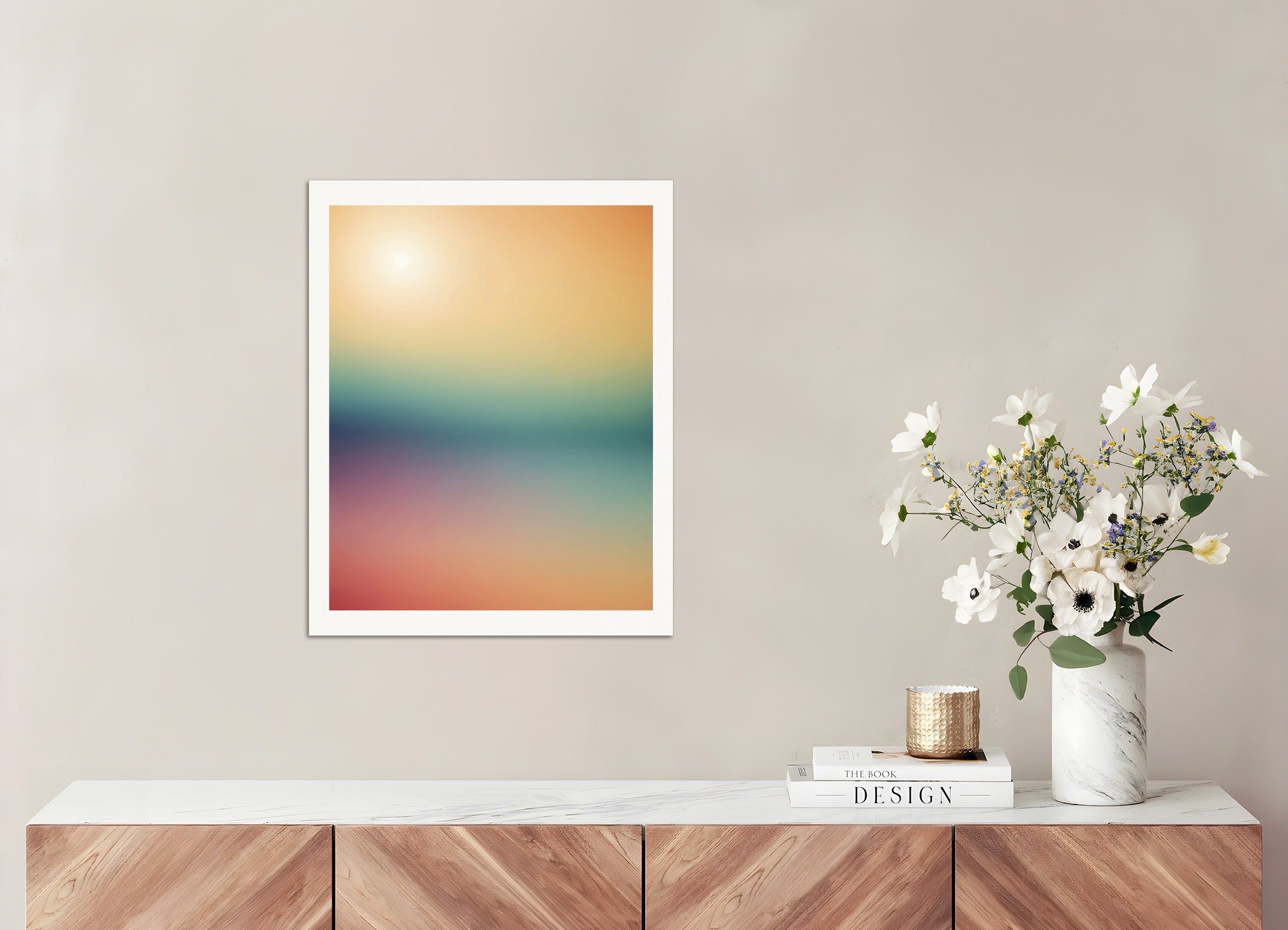 Poster: Soothing Abstract Gradients, Sun