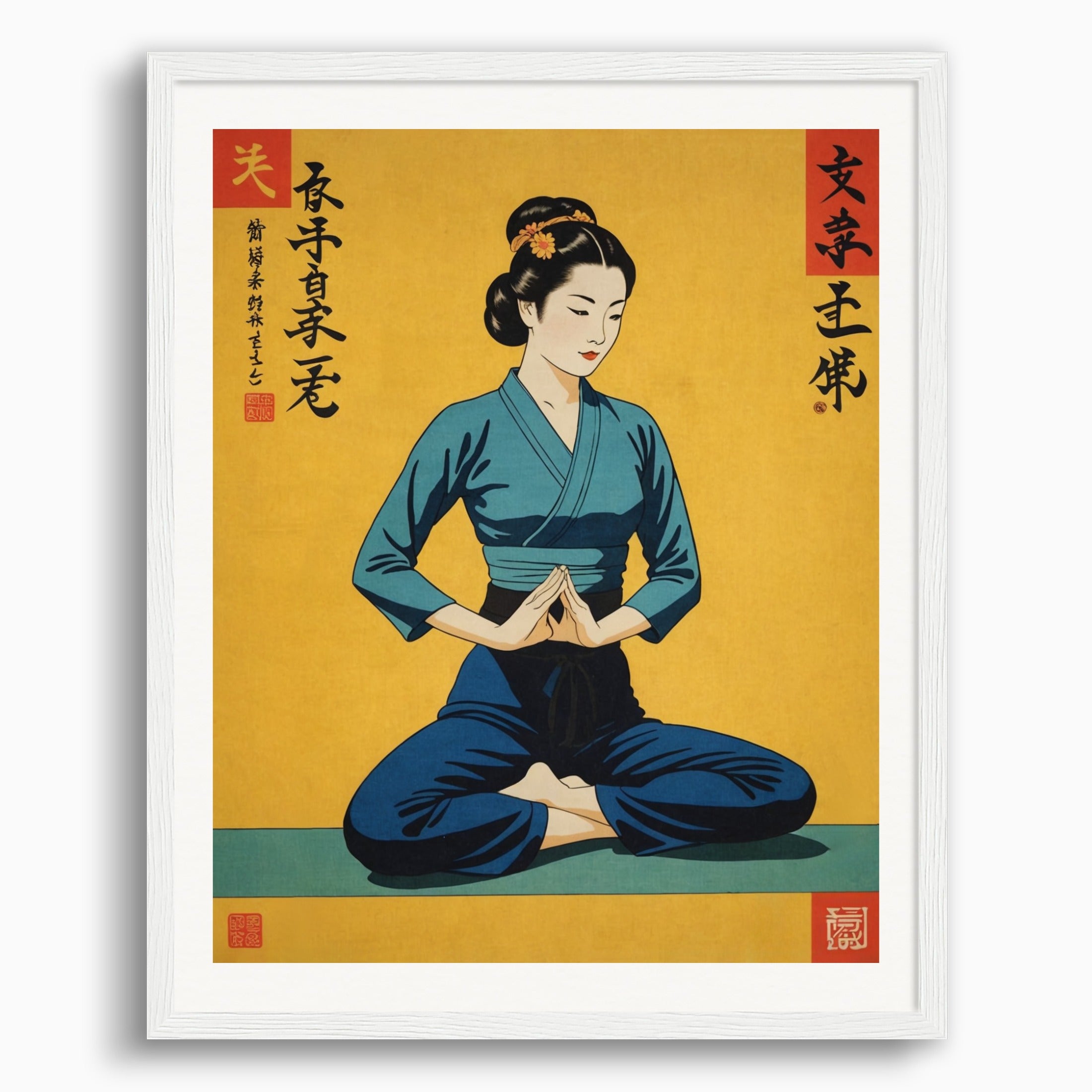 Poster: Japanese vintage poster, Yoga