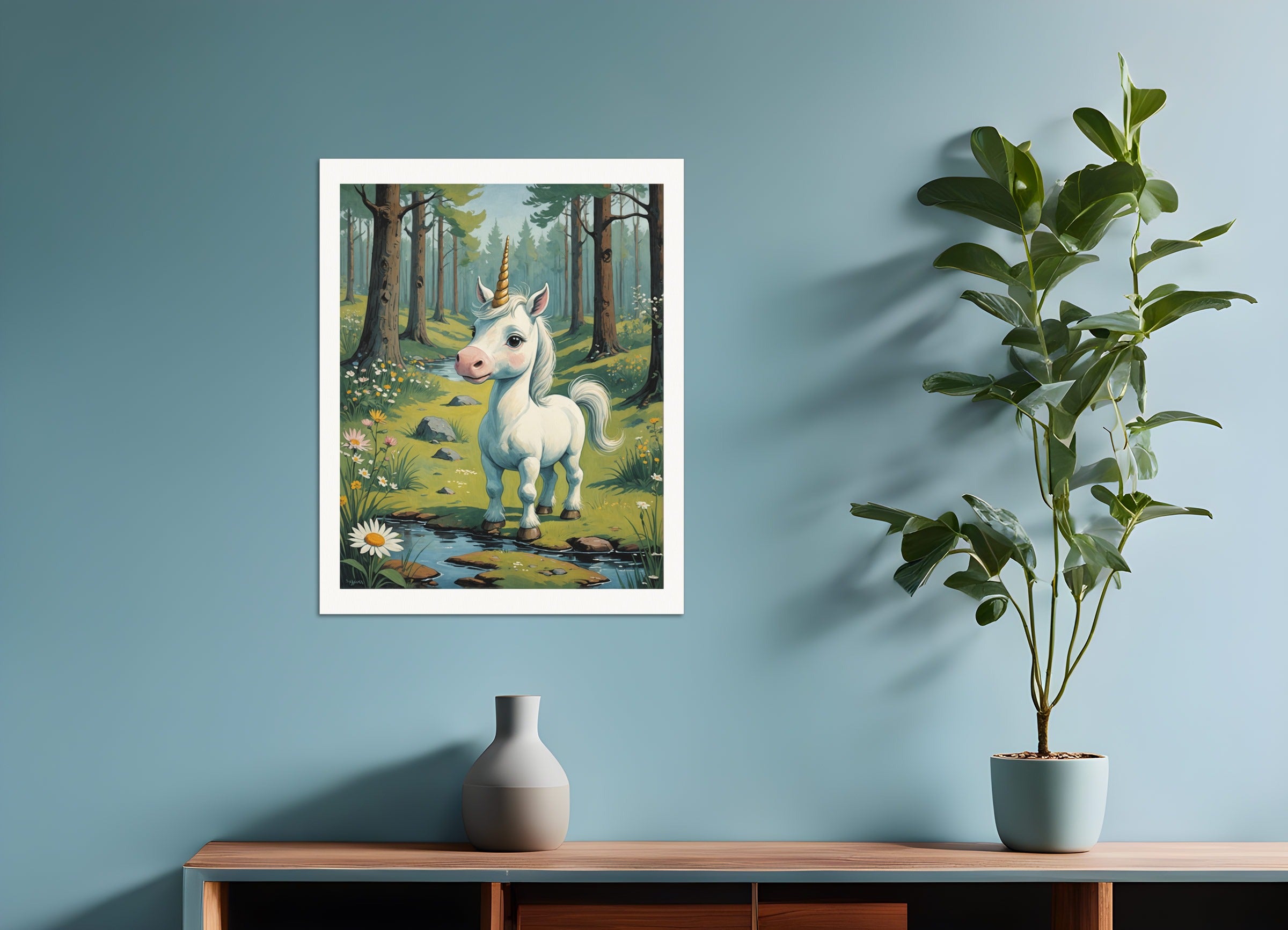 Poster: Moomins, A baby cute unicorn