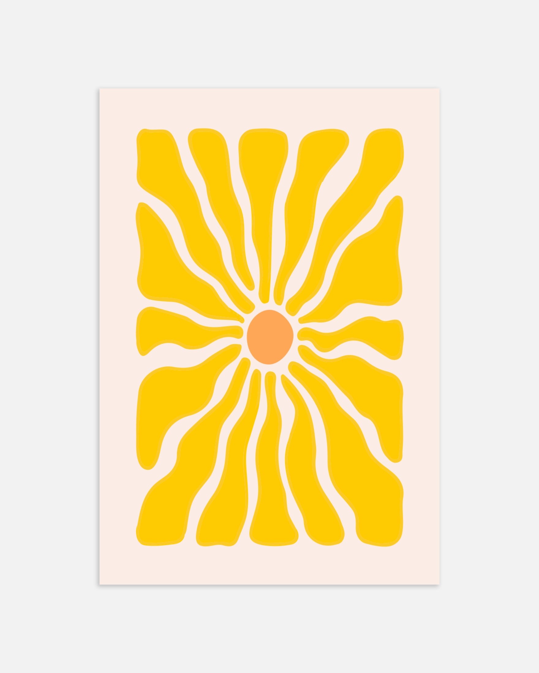 Poster: Minimalist flower poster, none