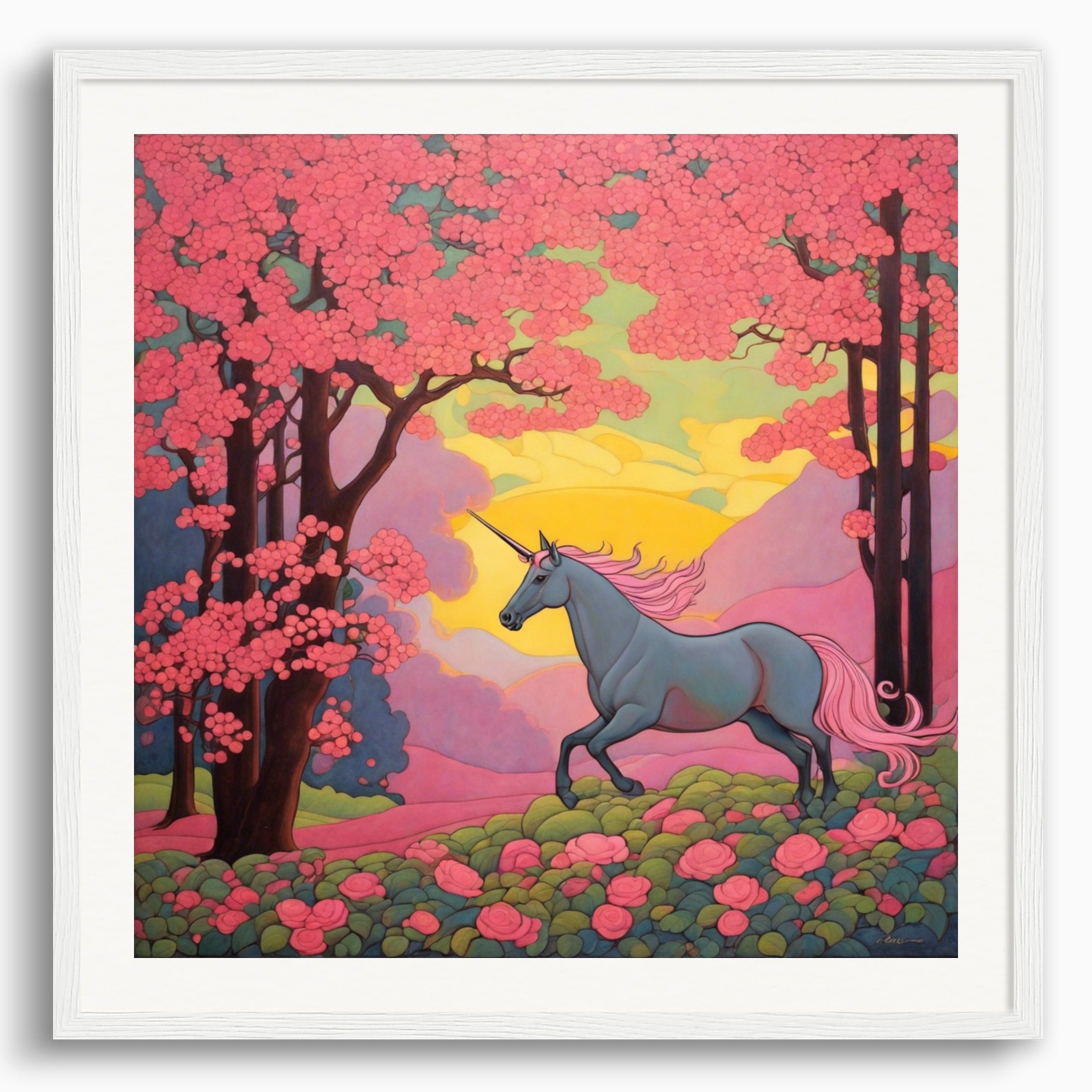 Poster: Paul Ranson, Licorne rose