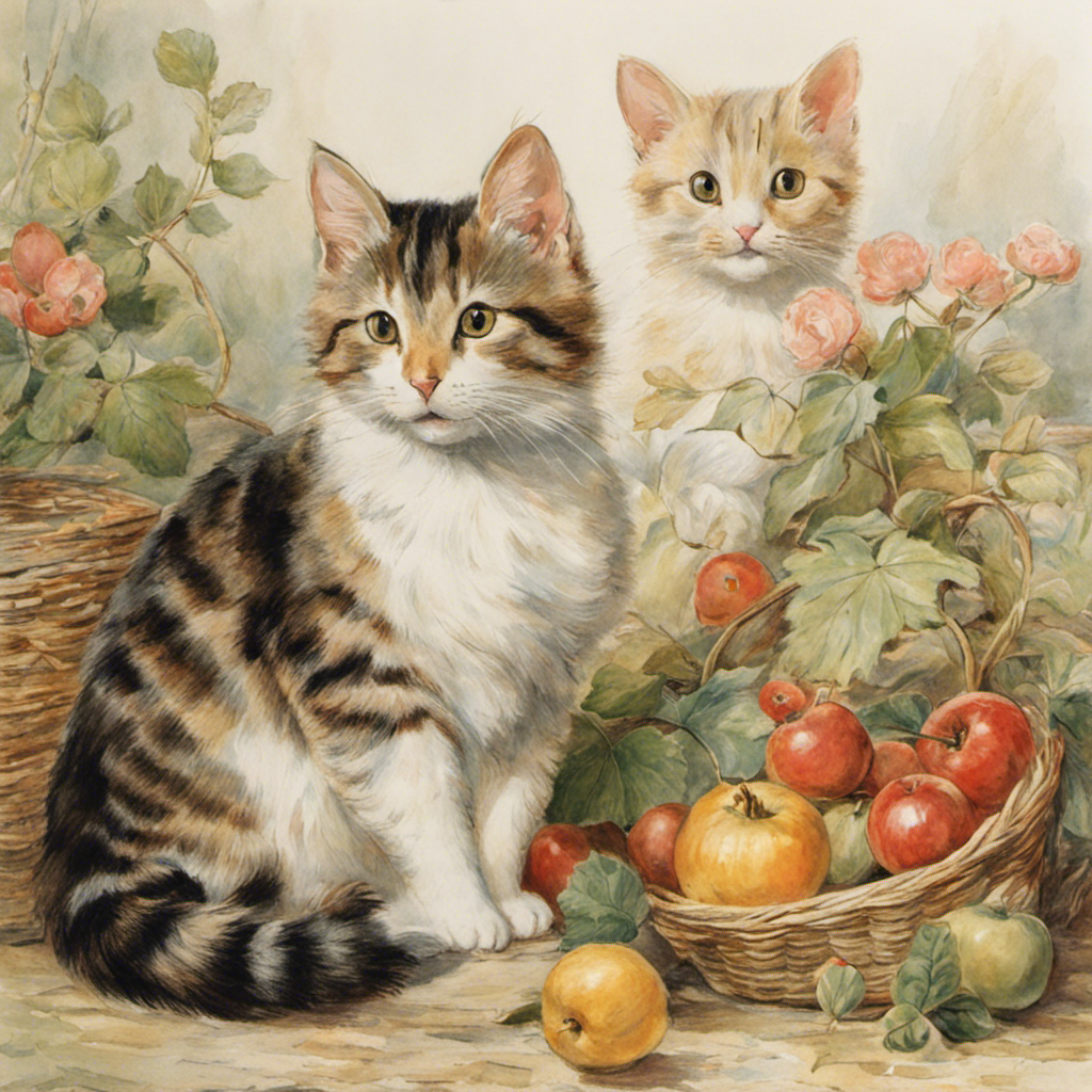 Betoverende verhalen, delicate Britse aquarellen, Katten - Poster