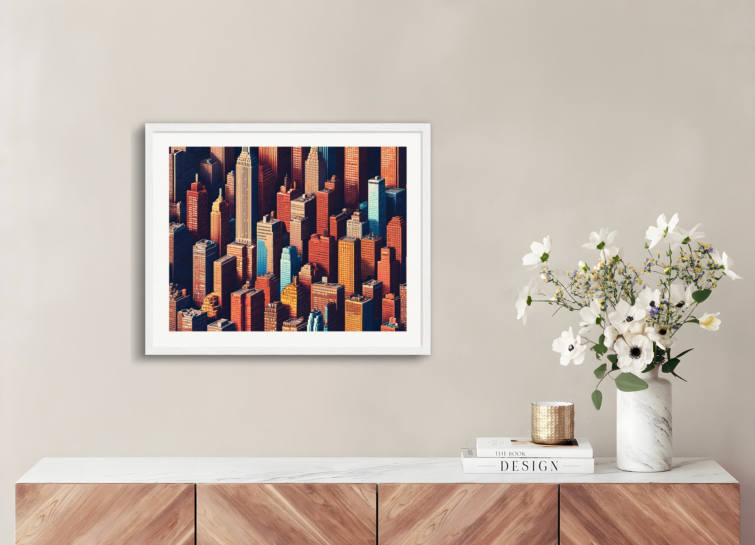 Poster with wood frame: Pixel Art, 